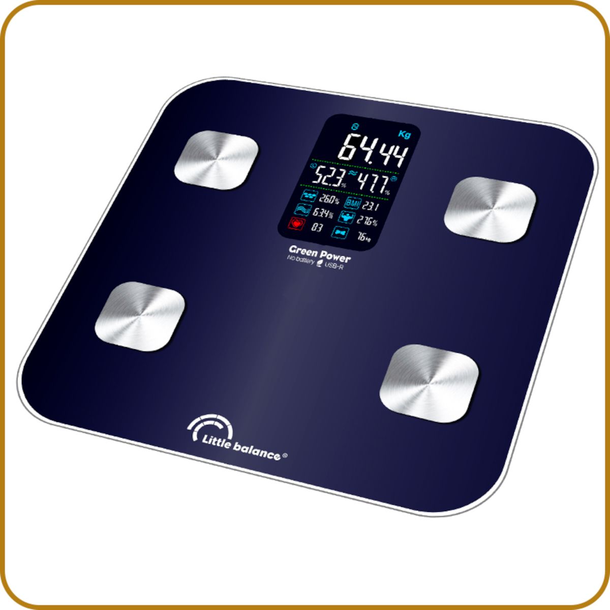 LITTLE BALANCE Balance impédancemètre  avec corde à sauter KIT DUO - Bleu