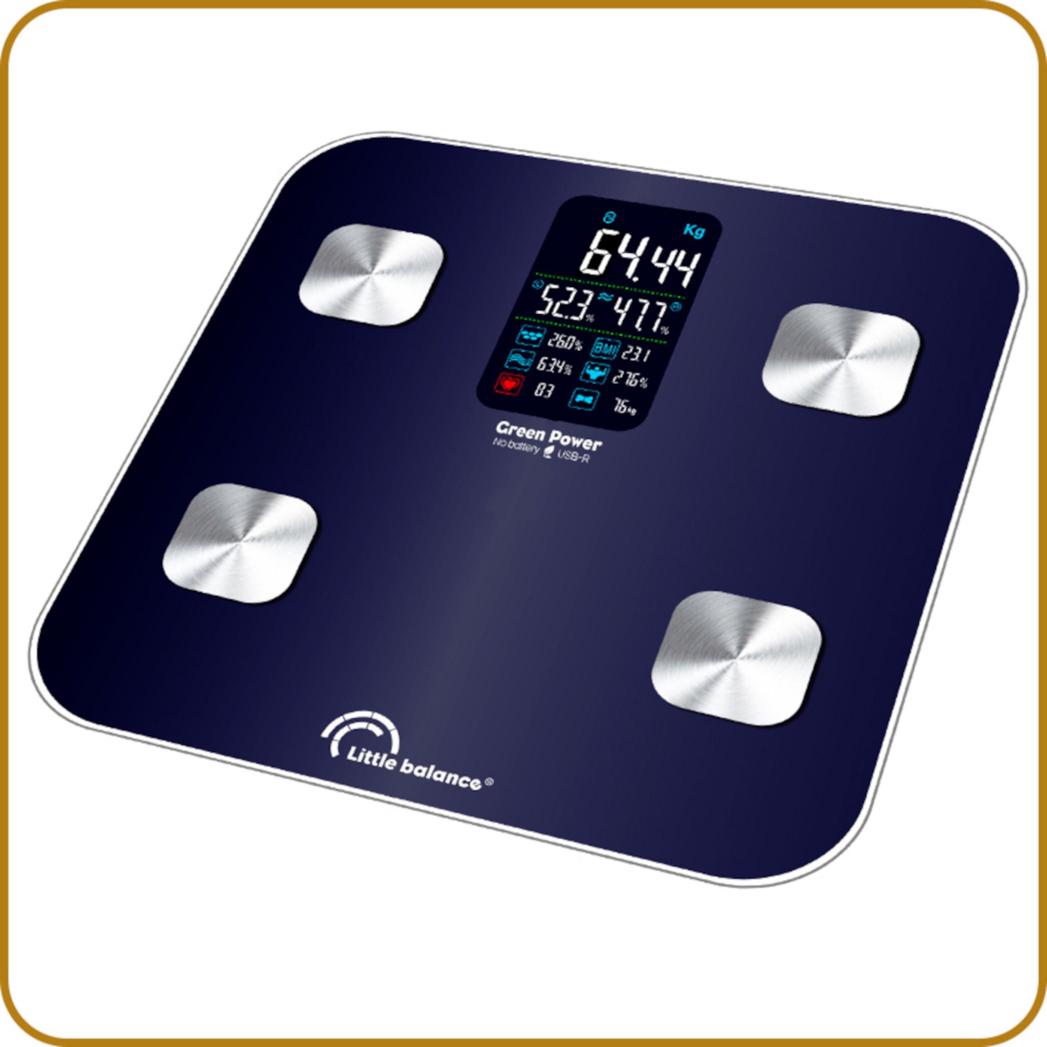 Voir la diapositive 6 : LITTLE BALANCE Balance impédancemètre  avec corde à sauter KIT DUO - Bleu