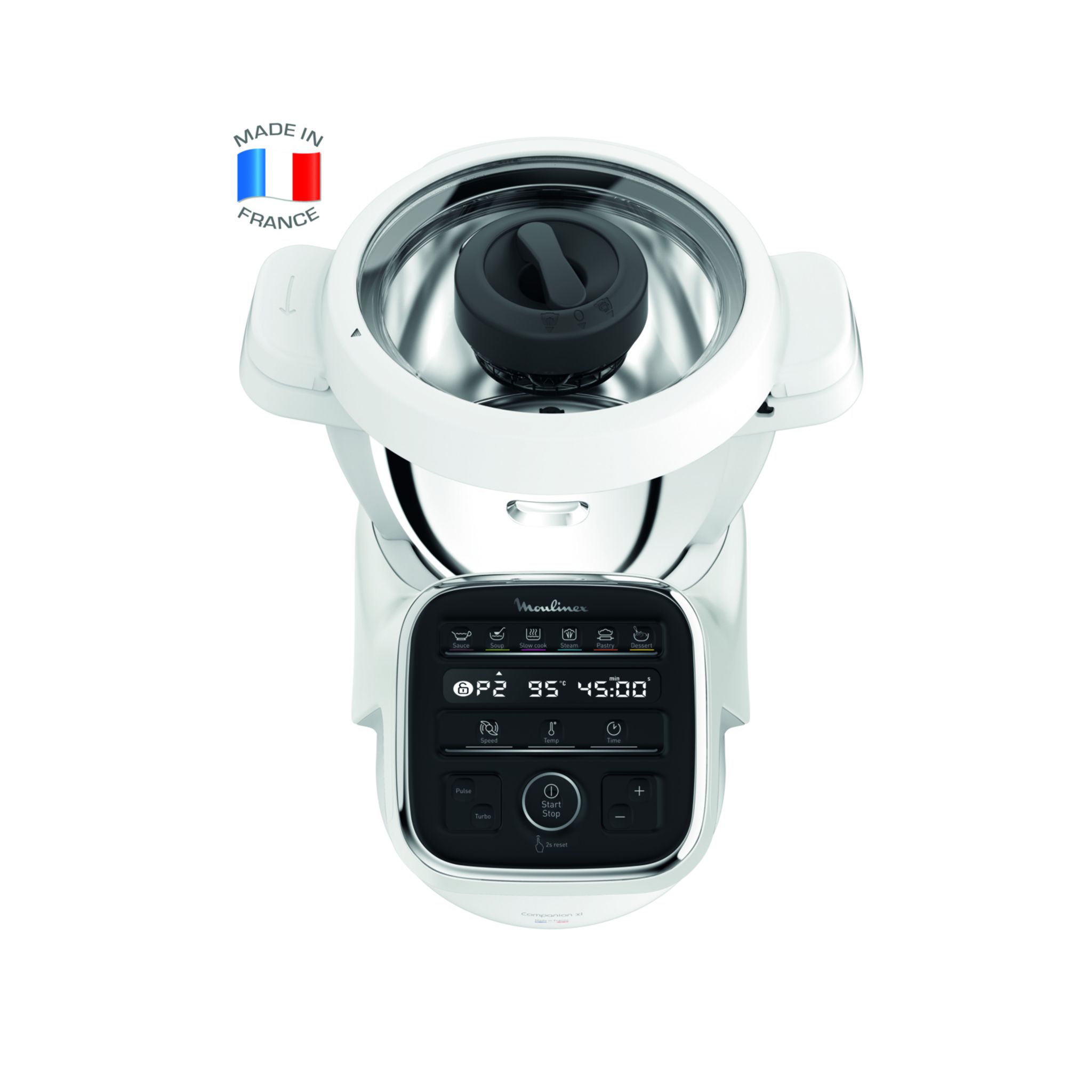 Voir la diapositive 3 : MOULINEX Robot cuiseur multifonction Companion XL HF80DB10 - Blanc