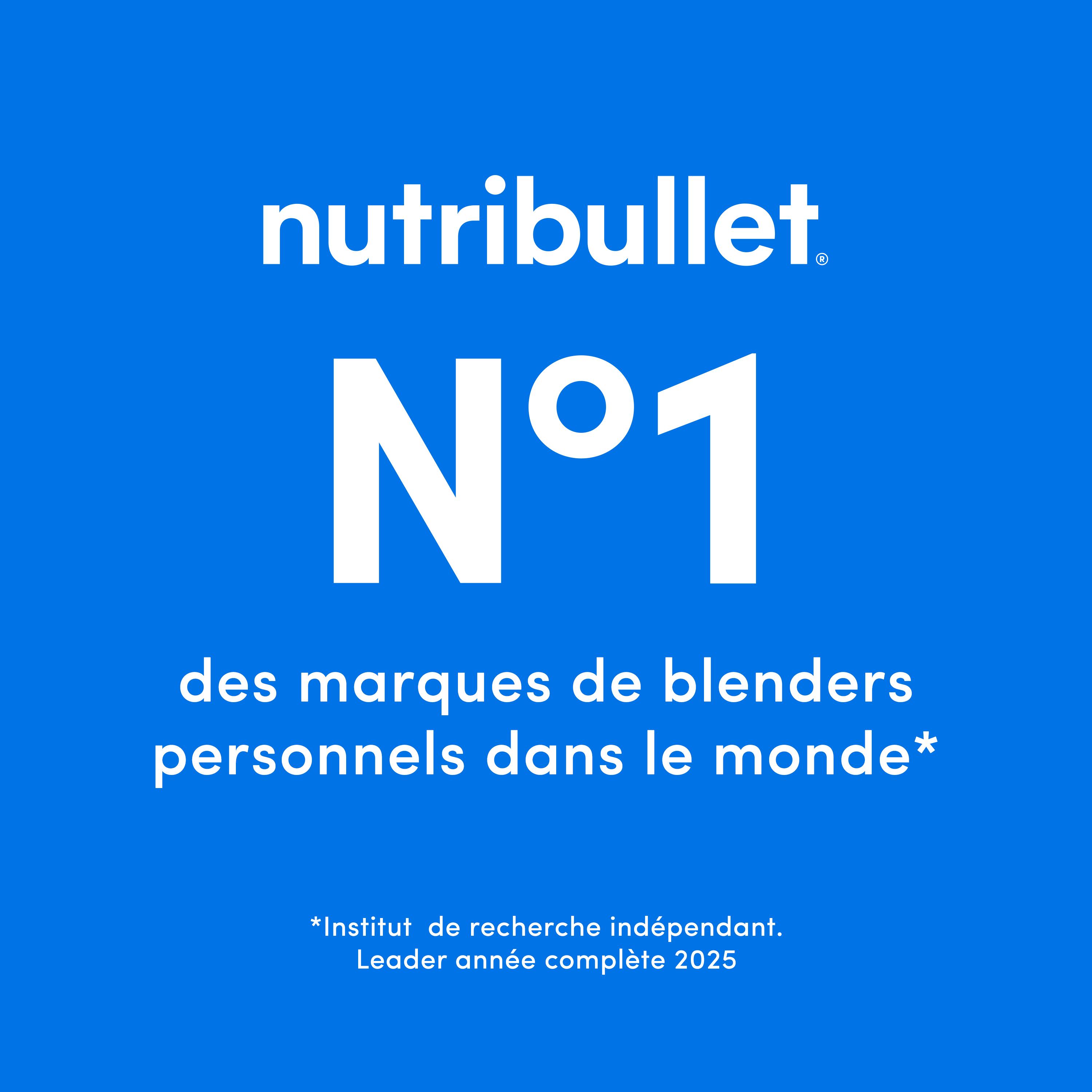 Voir la diapositive 7 : NUTRIBULLET Blender nomade NBP003W - Blanc