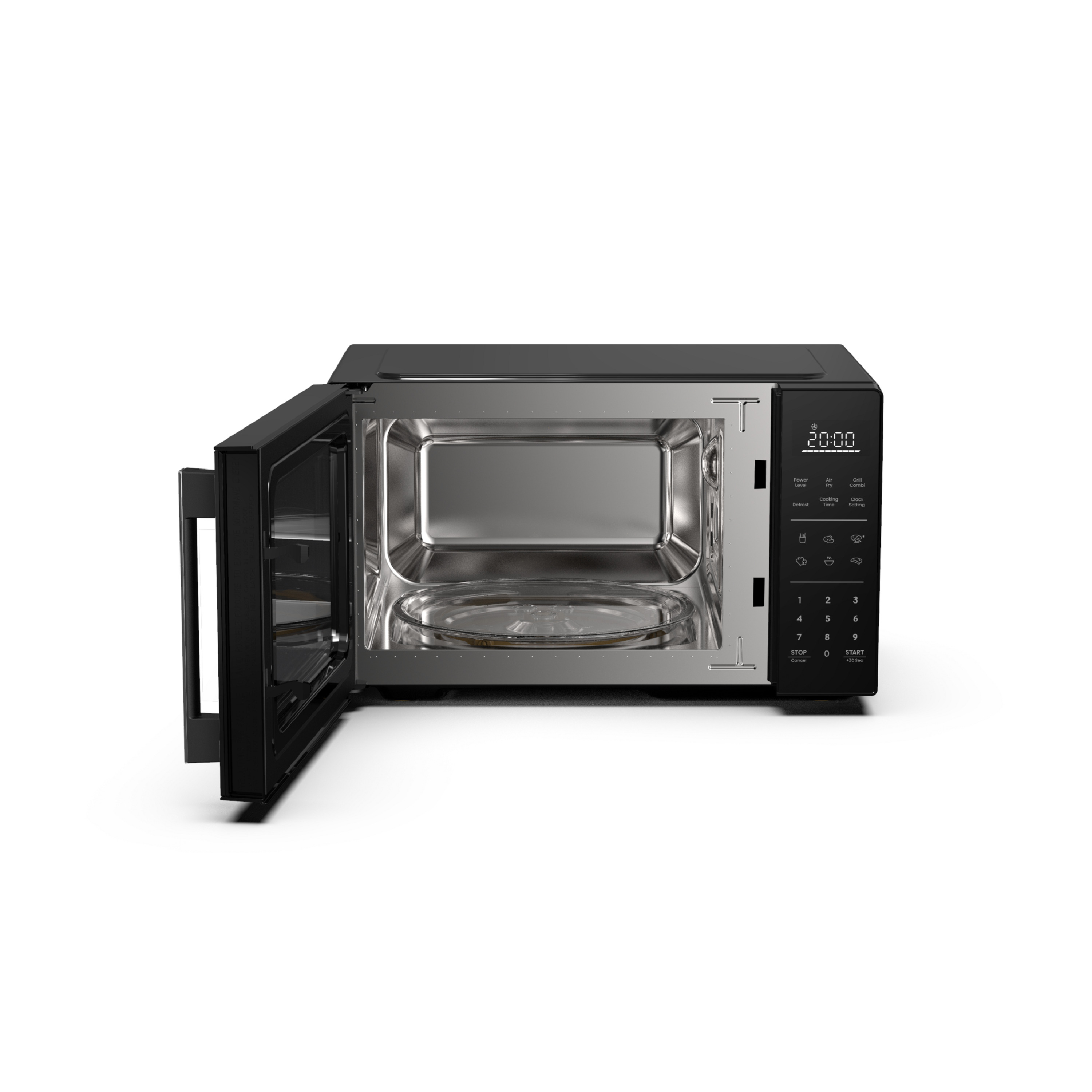 Voir la diapositive 2 : HISENSE Micro-ondes multifonction H23MOBS5HC - 900 W - Capacité 23 L - Noir