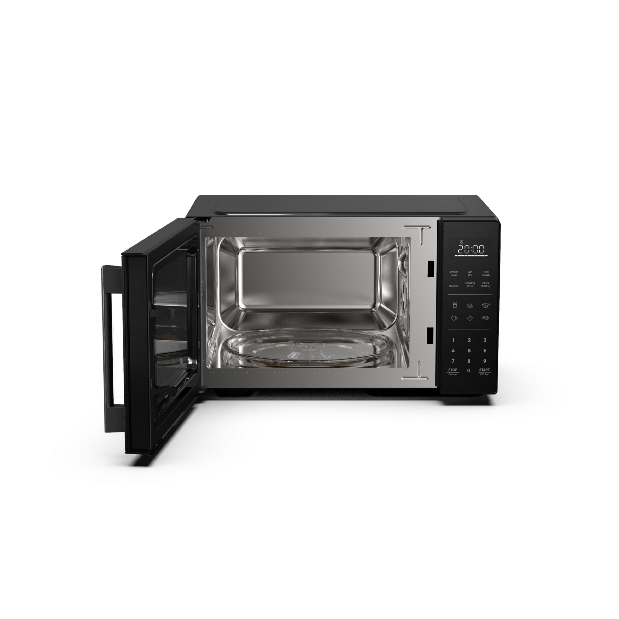 Voir la diapositive 2 : HISENSE Micro-ondes multifonction H23MOBS5HC - 900 W - Capacité 23 L - Noir