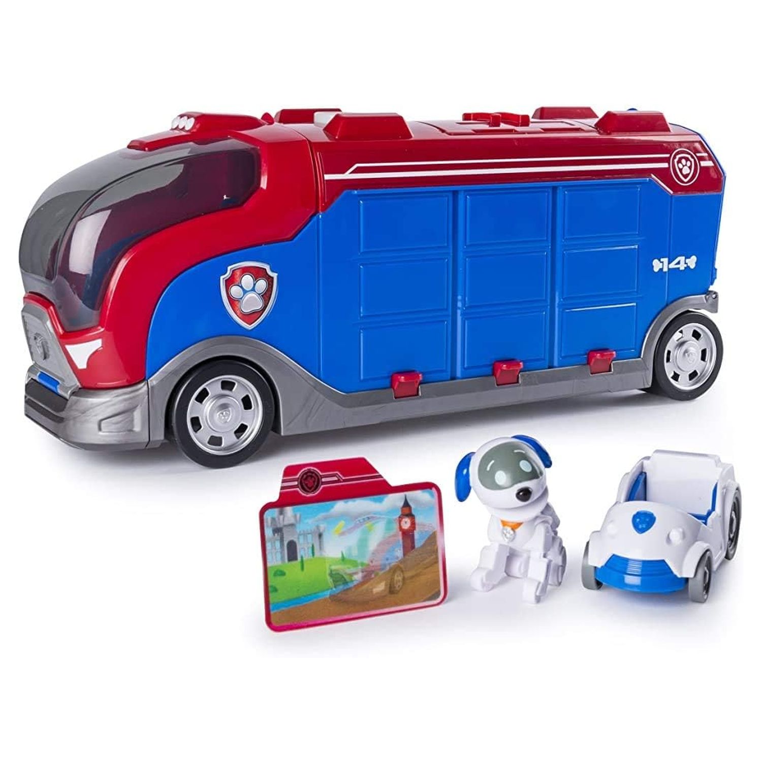 Voir la diapositive 2 : SPIN MASTER Véhicule Mission Cruiser 3 Racers Pup Squad Robot Chien - Pat Patrouille