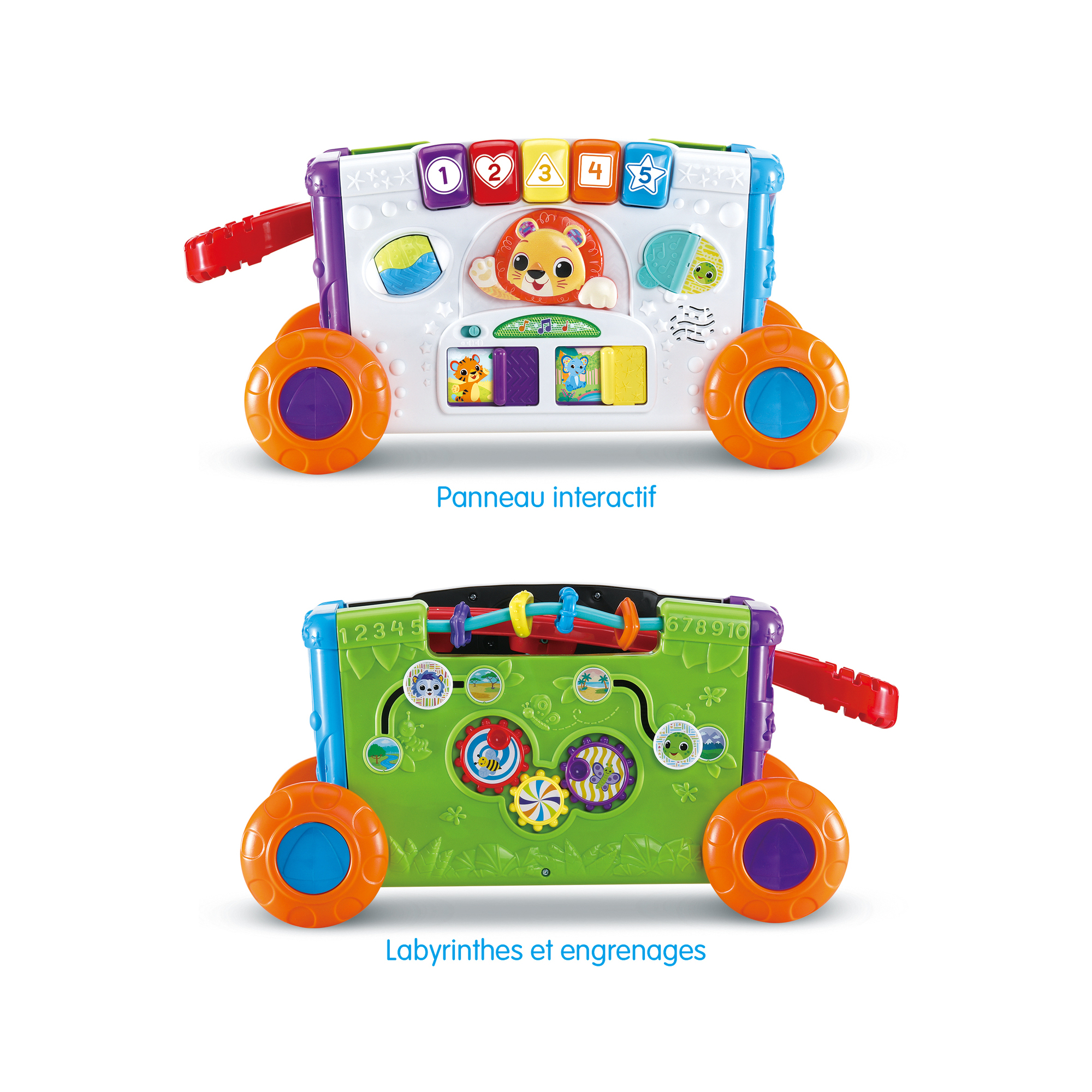 Voir la diapositive 4 : VTECH Super chariot interactif multi-activités
