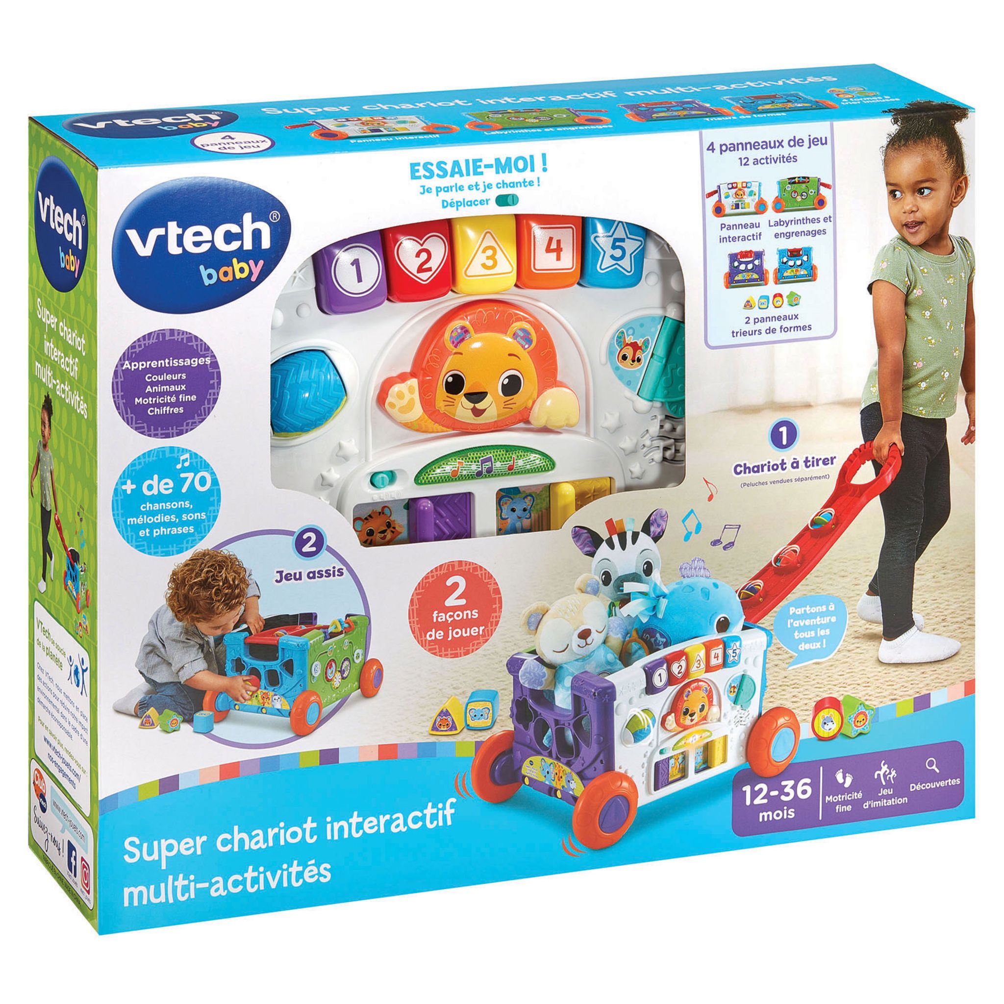 Voir la diapositive 8 : VTECH Super chariot interactif multi-activités