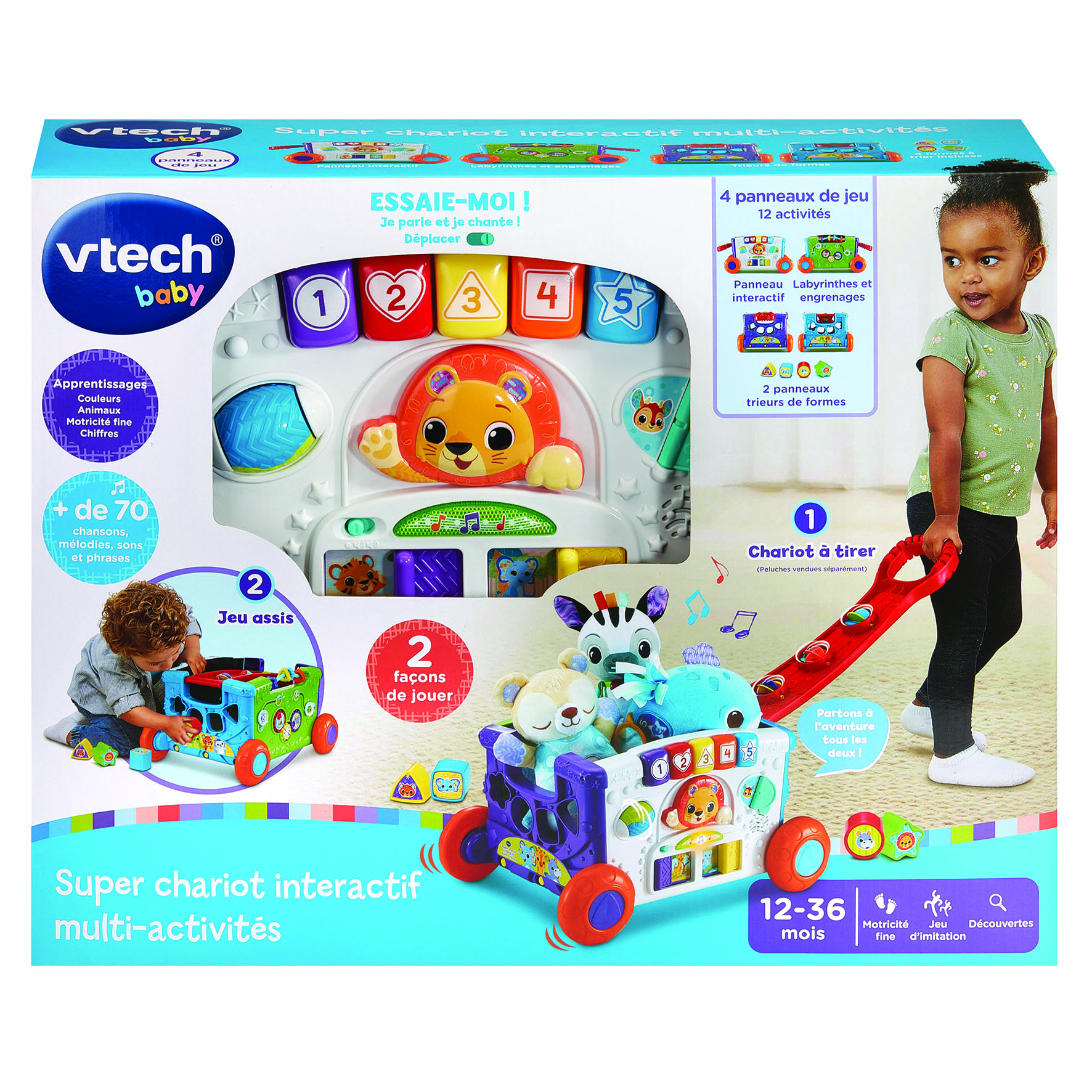 Voir la diapositive 9 : VTECH Super chariot interactif multi-activités