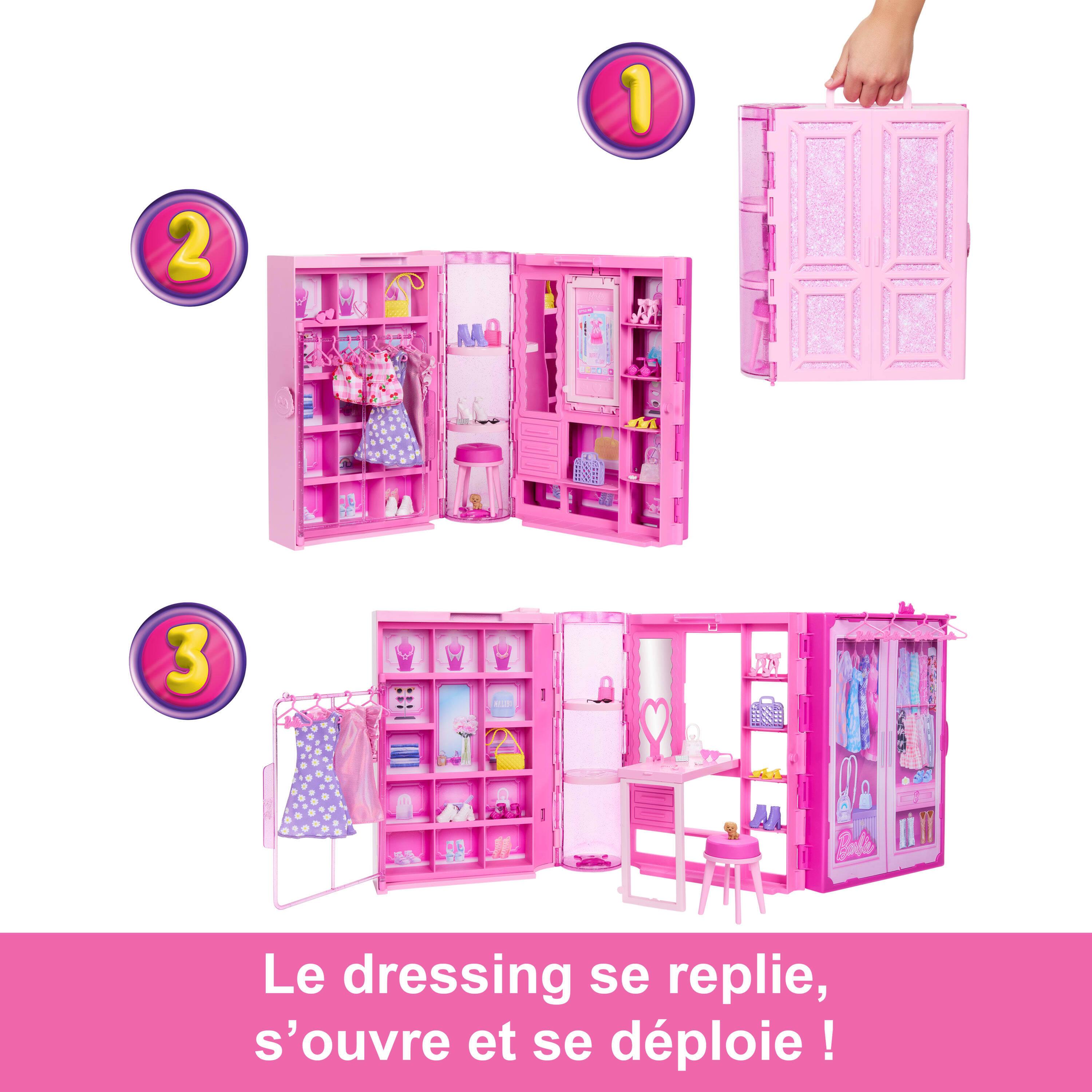 Voir la diapositive 3 : MATTEL Dressing de rêve Barbie et accessoires