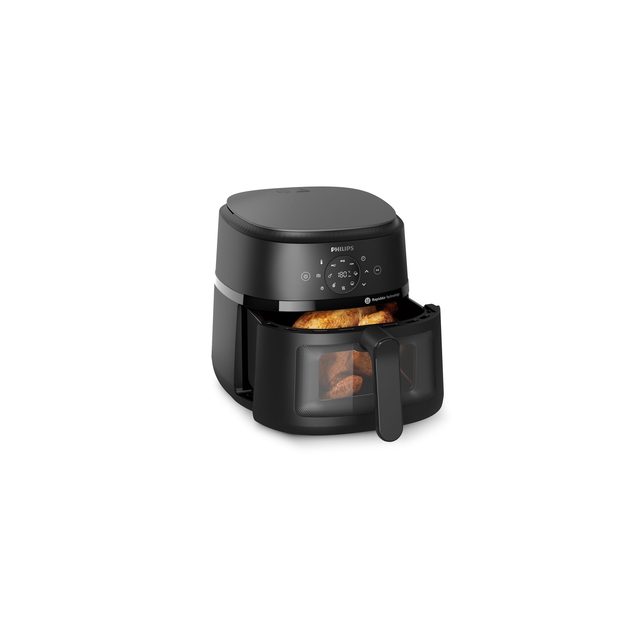 Voir la diapositive 2 : PHILIPS Friteuse Airfryer NA230/00 - Noir