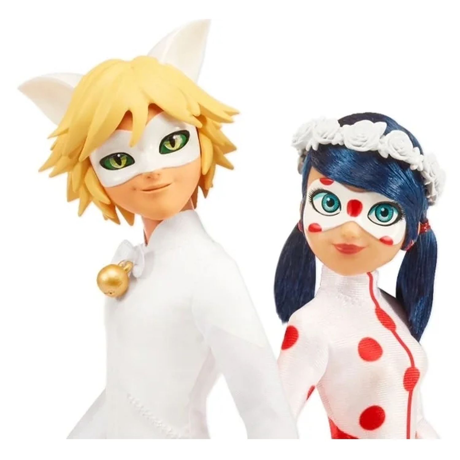 Voir la diapositive 2 : BANDAI Pack Mariage Miraculous Lady Bug et Chat Noir