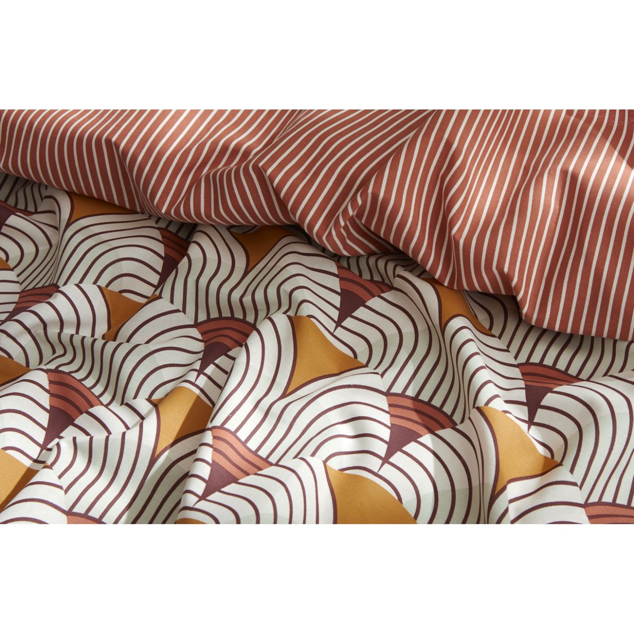 Voir la diapositive 2 : ACTUEL Parure en coton 57 fils GATSBY