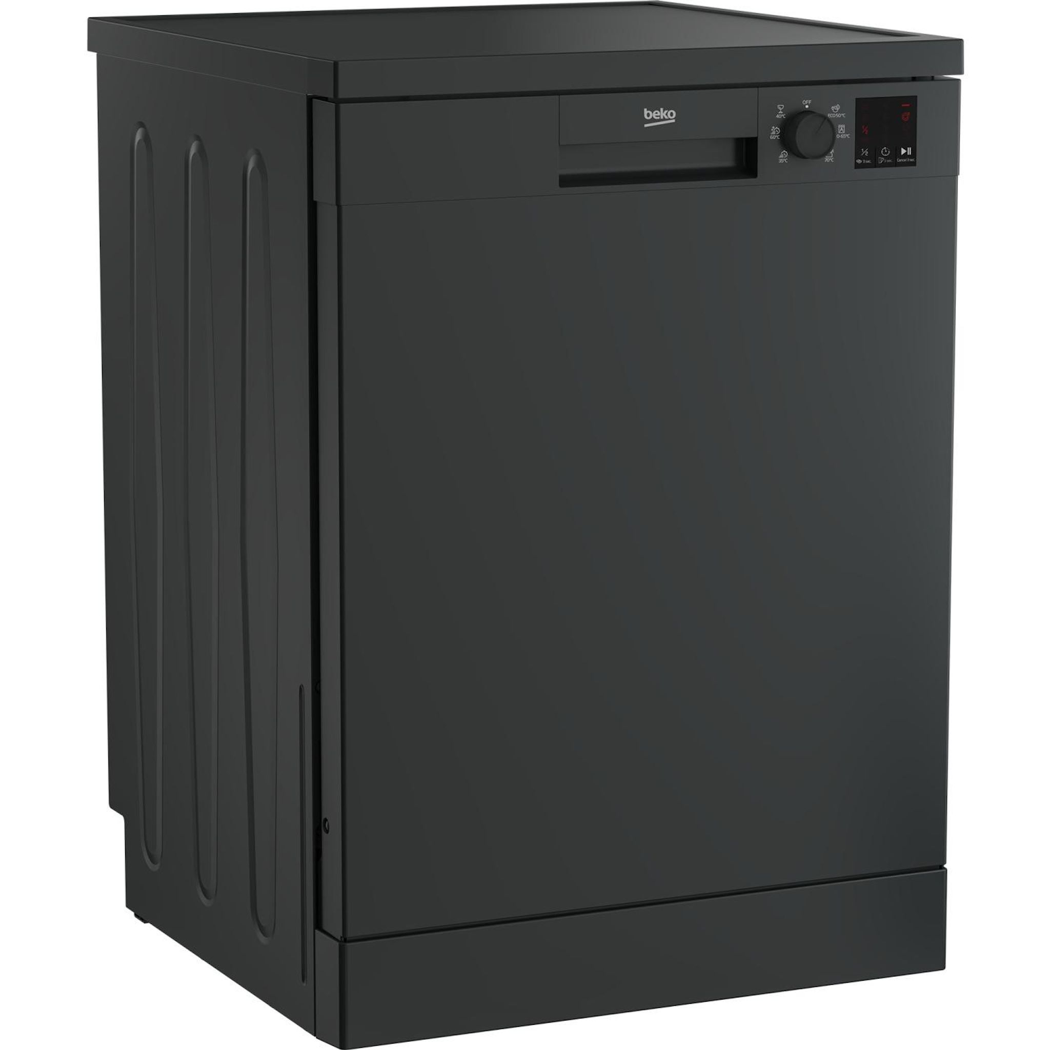 Voir la diapositive 9 : BEKO Lave vaisselle pose libre DVN06431A, 14 couverts, 60 cm, 47 dB, 6 programmes, D