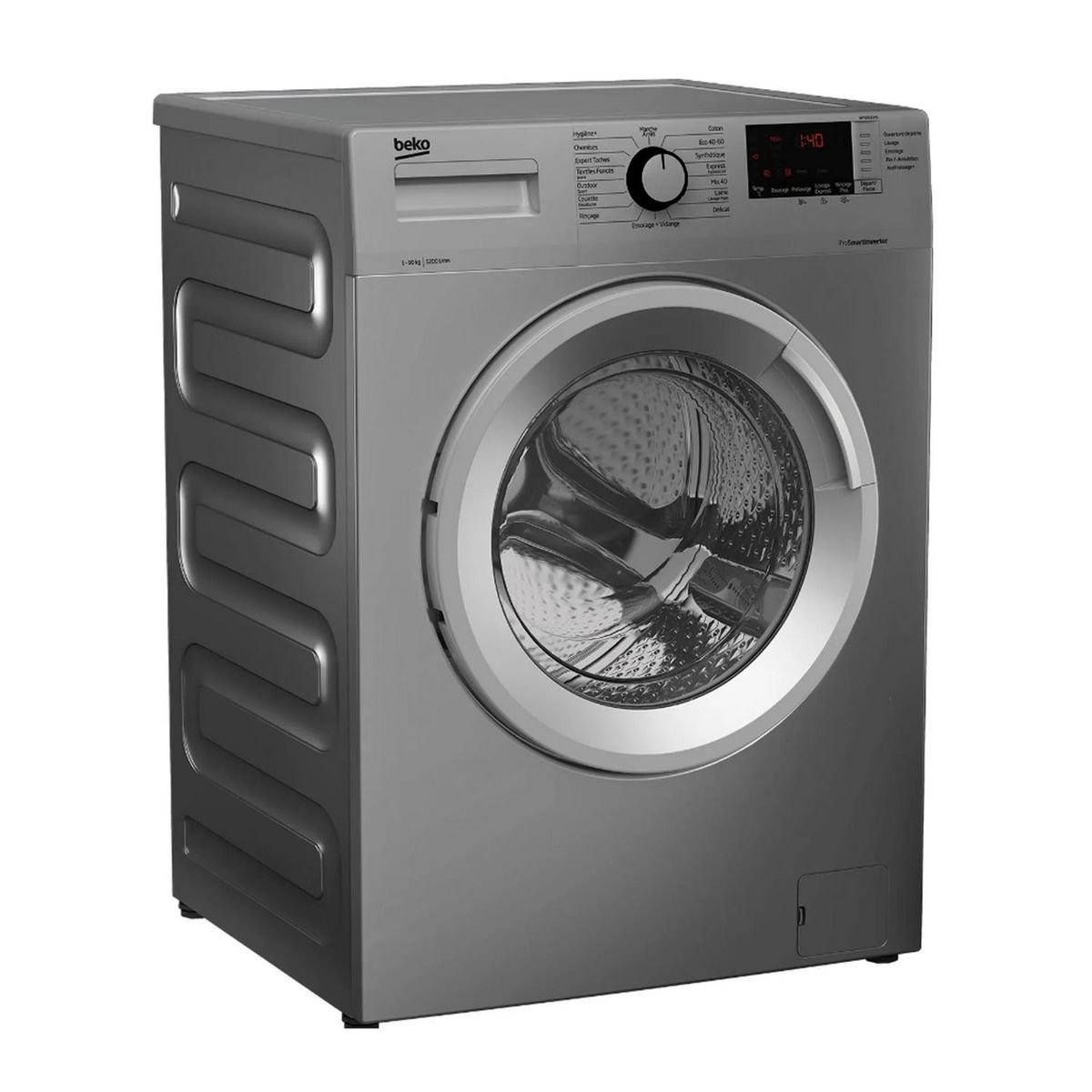 BEKO Lave linge hublot à induction  WM1015CHS, 10 kg, 1200 T/min, B