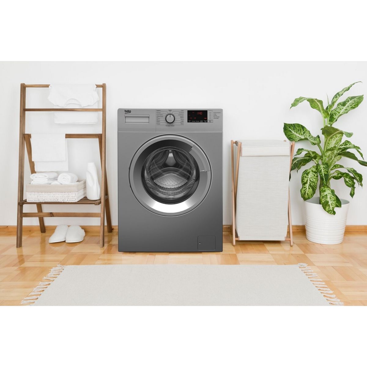BEKO Lave linge hublot à induction  WM1015CHS, 10 kg, 1200 T/min, B