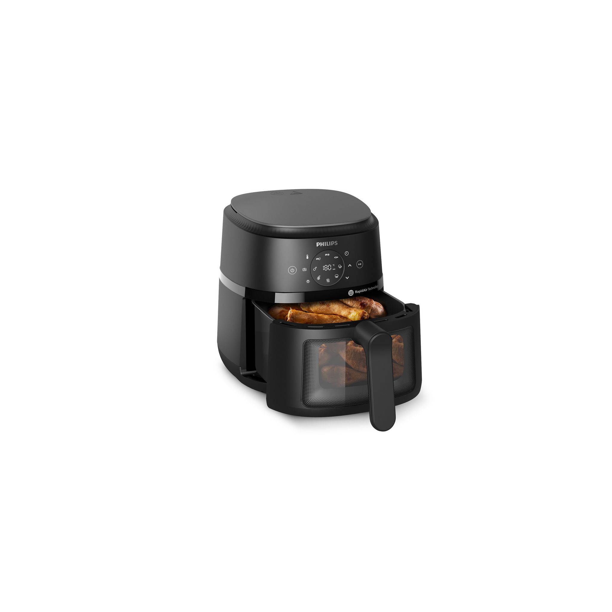 Voir la diapositive 2 : PHILIPS Friteuse Airfryer NA220/00 - Noir