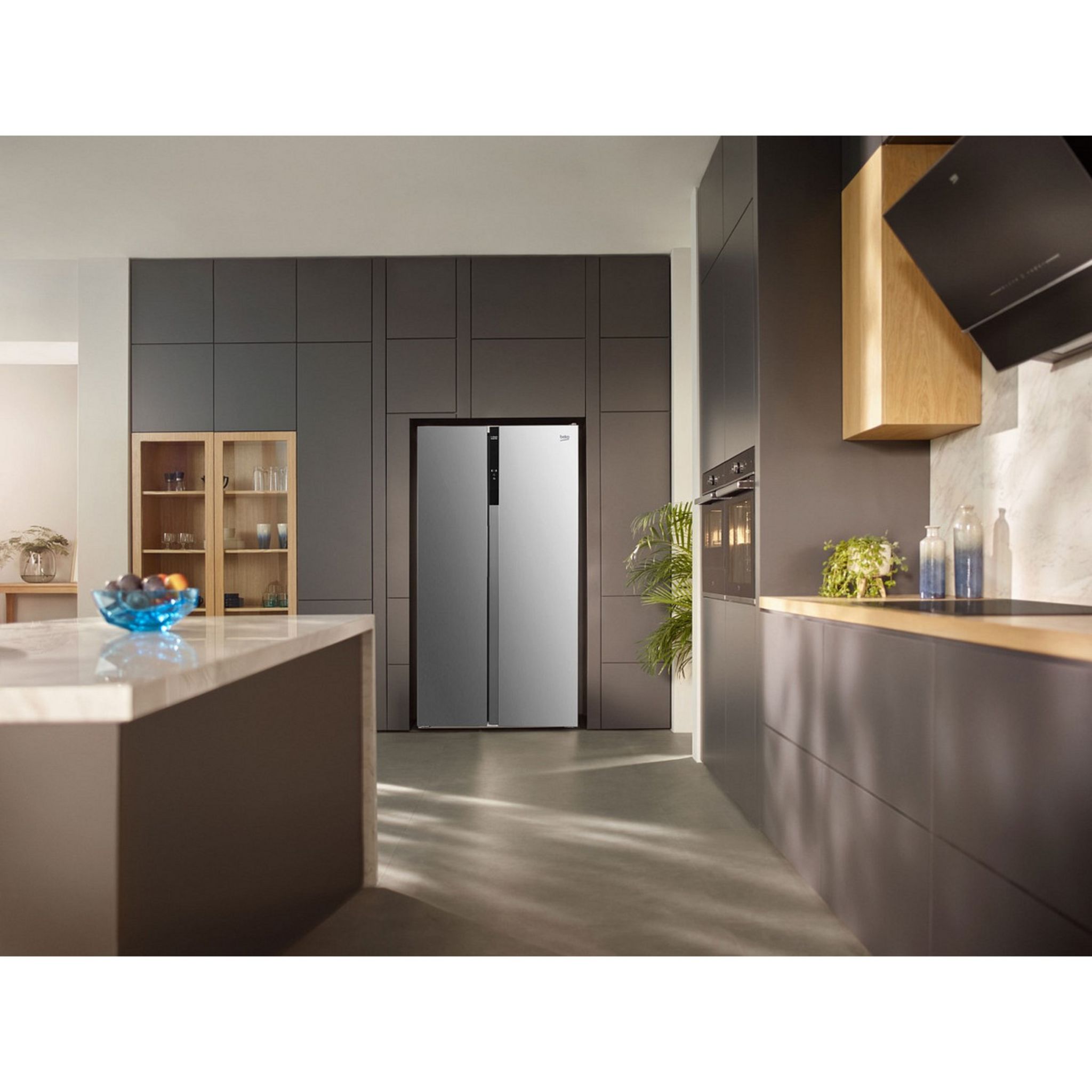 Voir la diapositive 7 : BEKO Réfrigérateur 2 portes side by side GNO5322XPN, 532 L, Froid ventilé No Frost, E