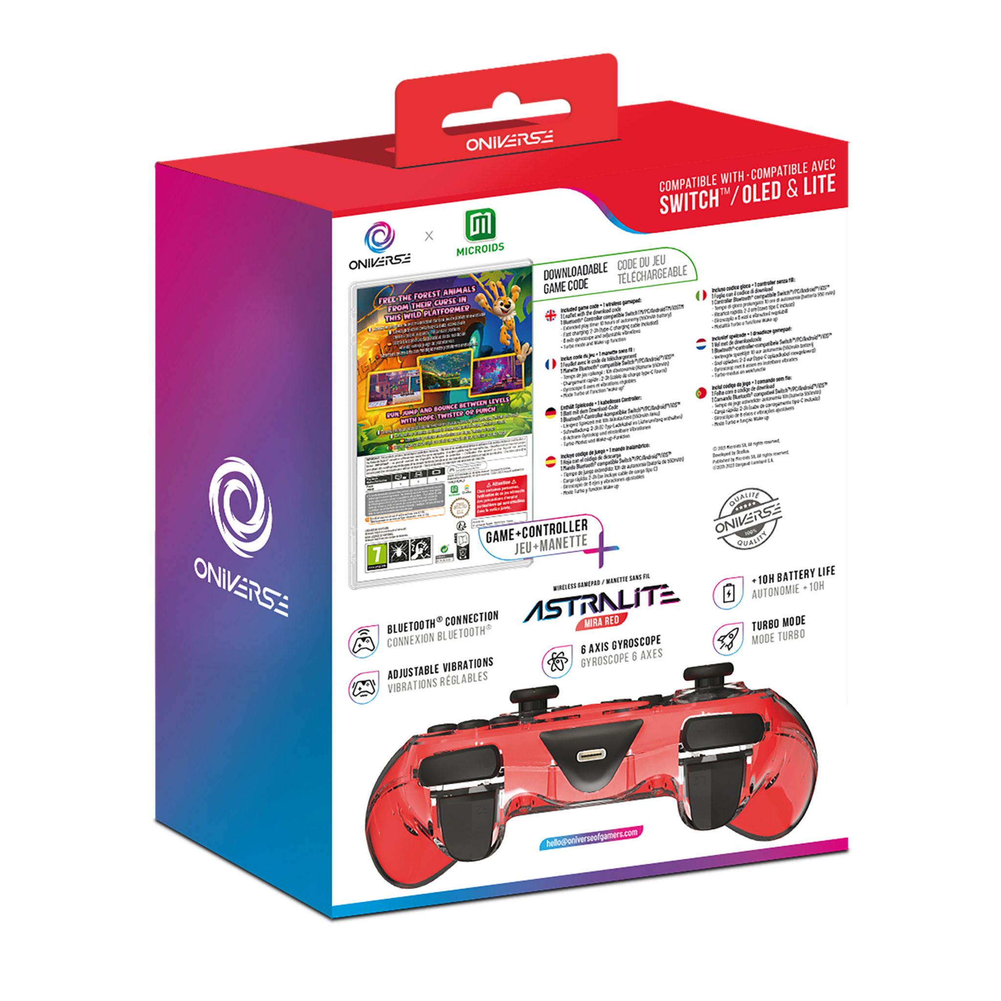 Voir la diapositive 5 : ONIVERSE Pack Marsupilami Hoobadventure + Manette de jeu Nintendo Switch - Code de Téléchargement