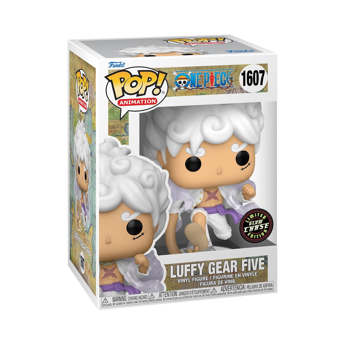 FUNKO Figurine Pop Luffy Gear 5 avec Chase - One Piece