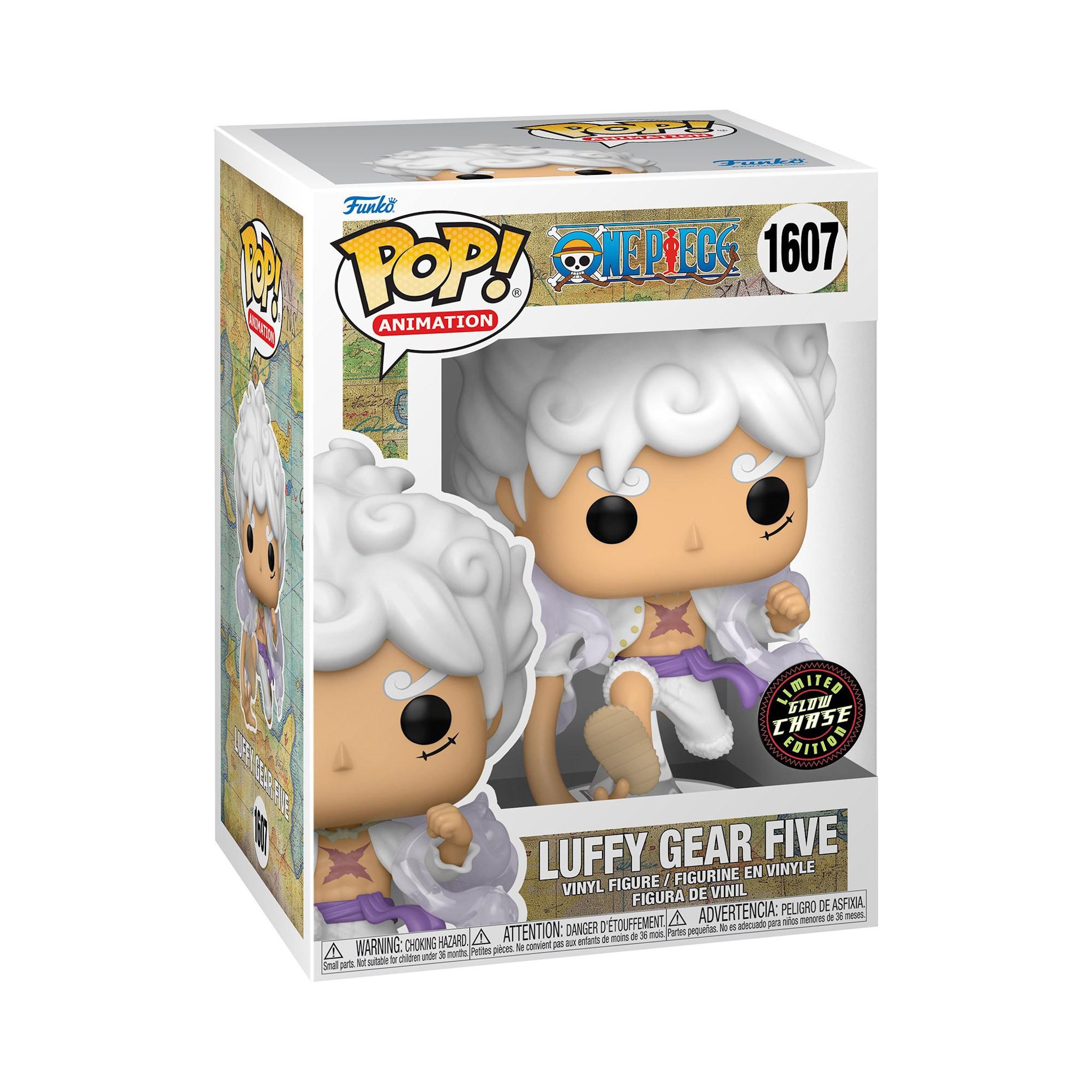 Voir la diapositive 4 : FUNKO Figurine Pop Luffy Gear 5 avec Chase - One Piece