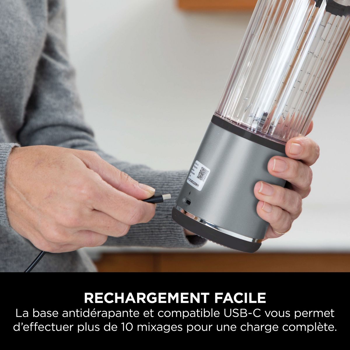 NINJA Blender sans fil BC151EUBK - Gris