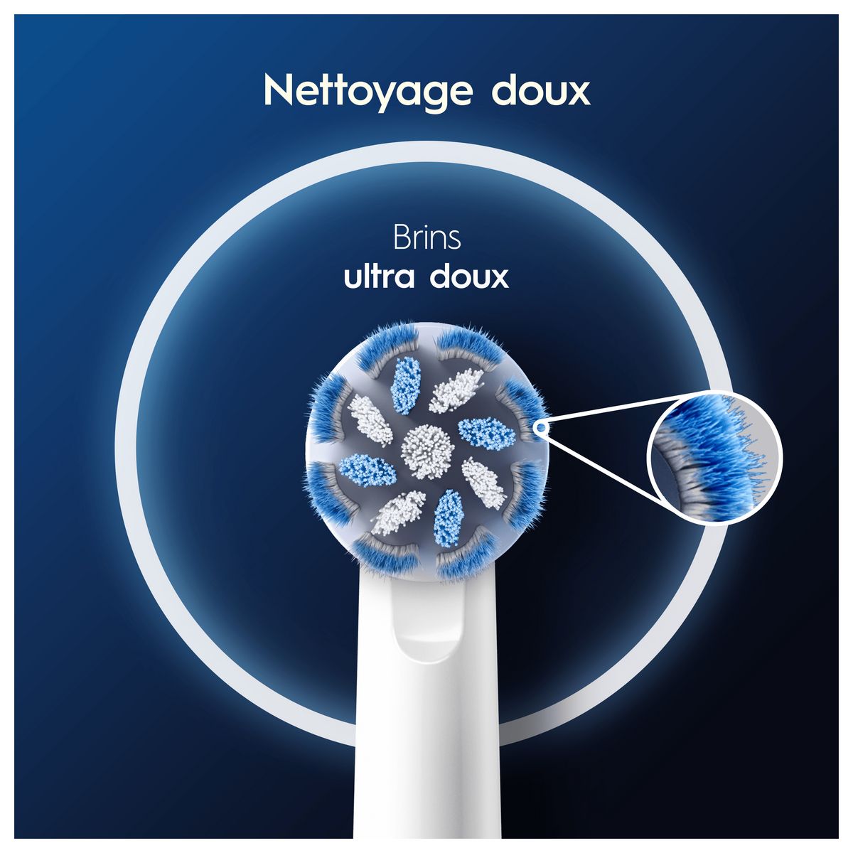 ORAL-B Lot de 8 brossettes sensitives - Blanc