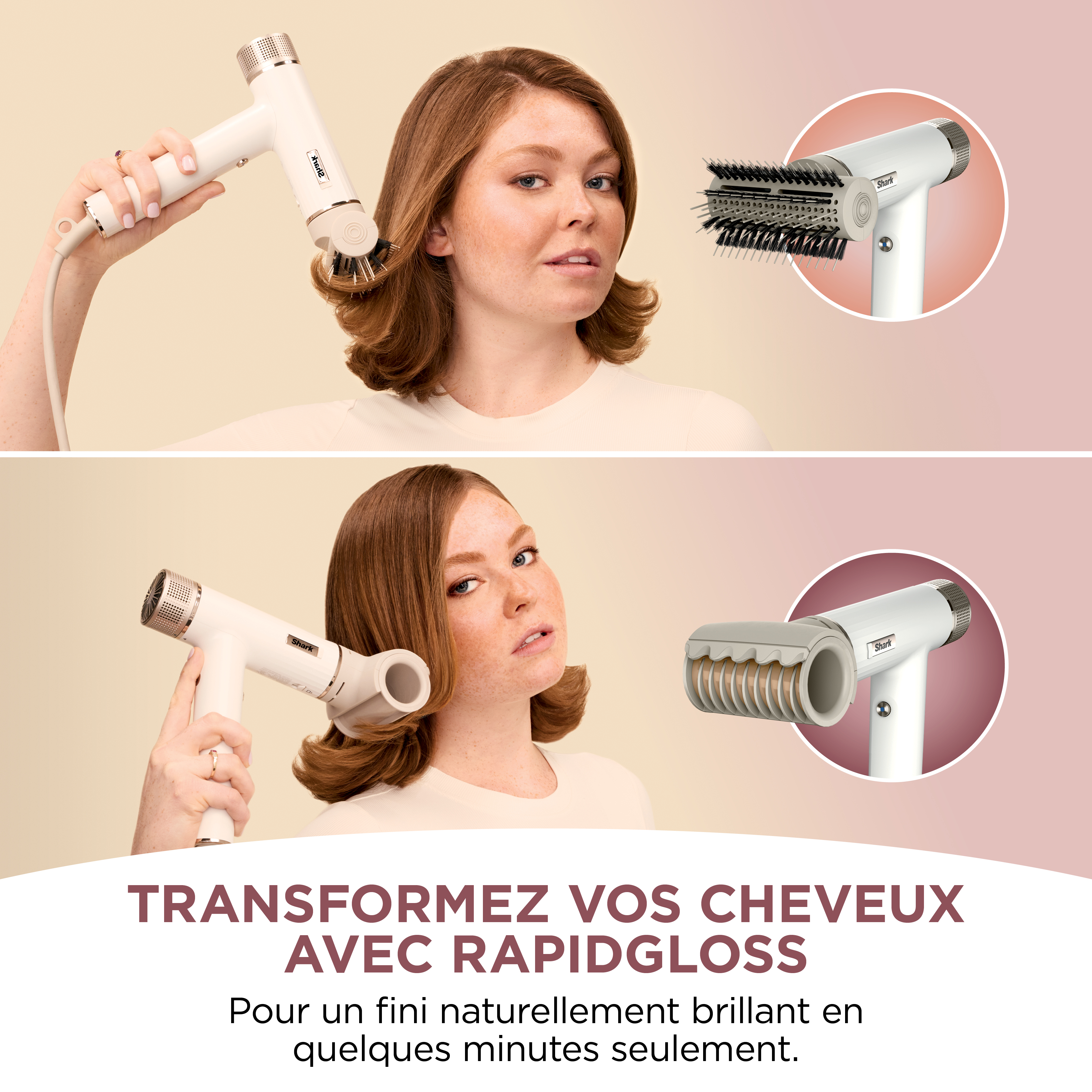 Voir la diapositive 5 : SHARK Sèche cheveux SPEEDSTYLE HD333EU - Blanc