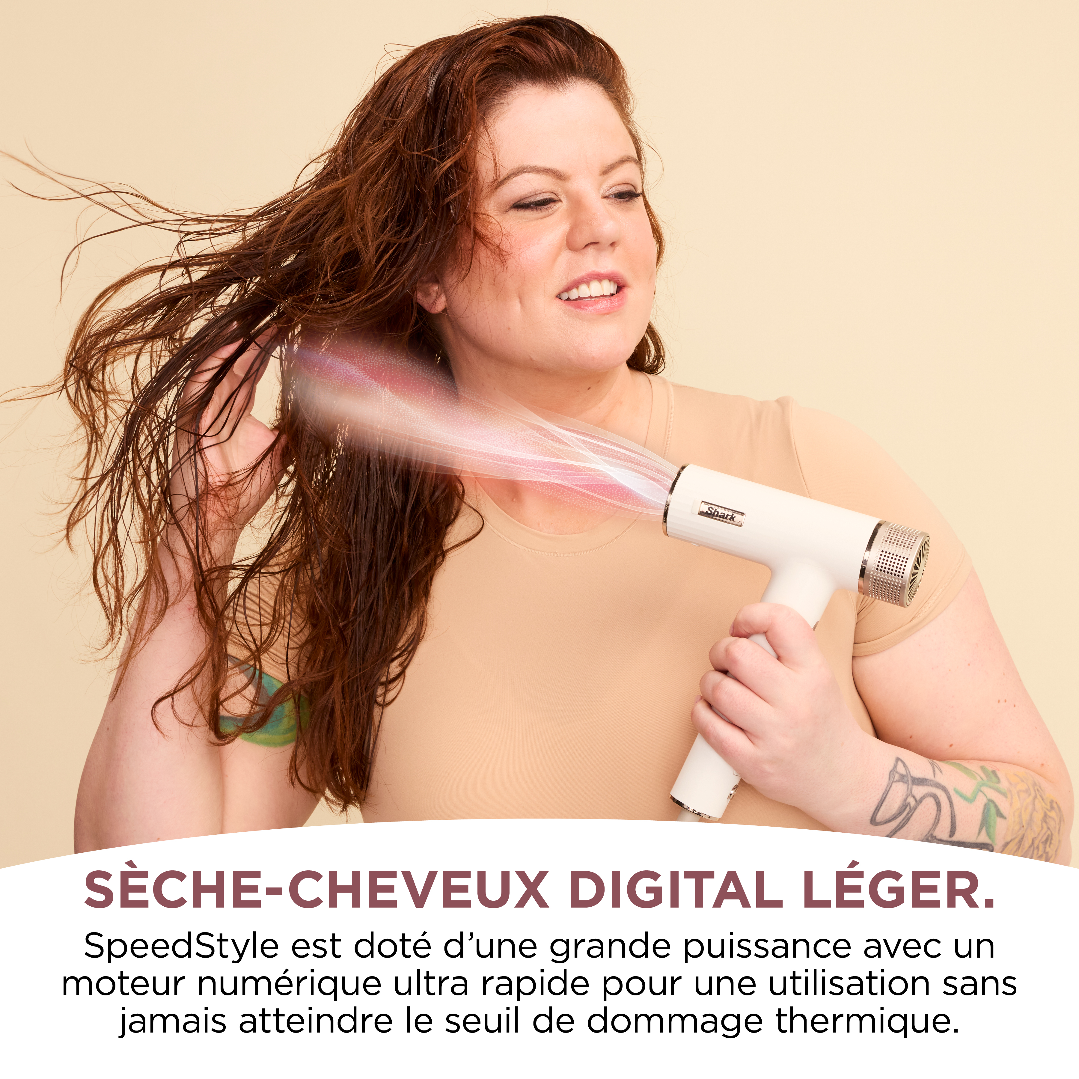 Voir la diapositive 7 : SHARK Sèche cheveux SPEEDSTYLE HD333EU - Blanc