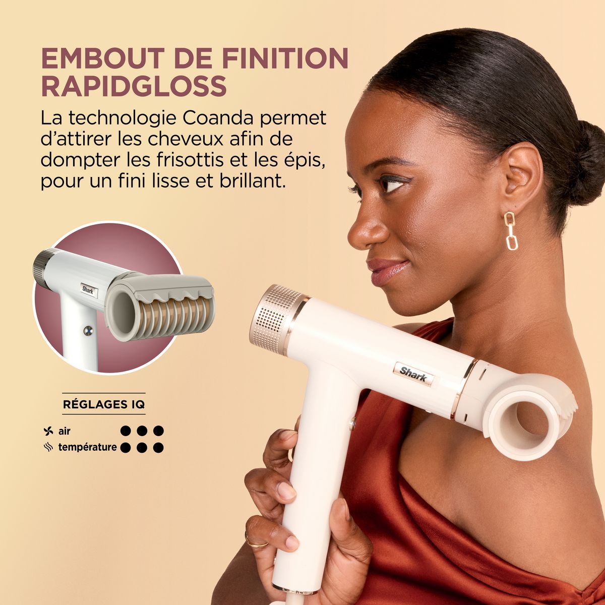 SHARK Sèche cheveux SPEEDSTYLE HD333EU - Blanc