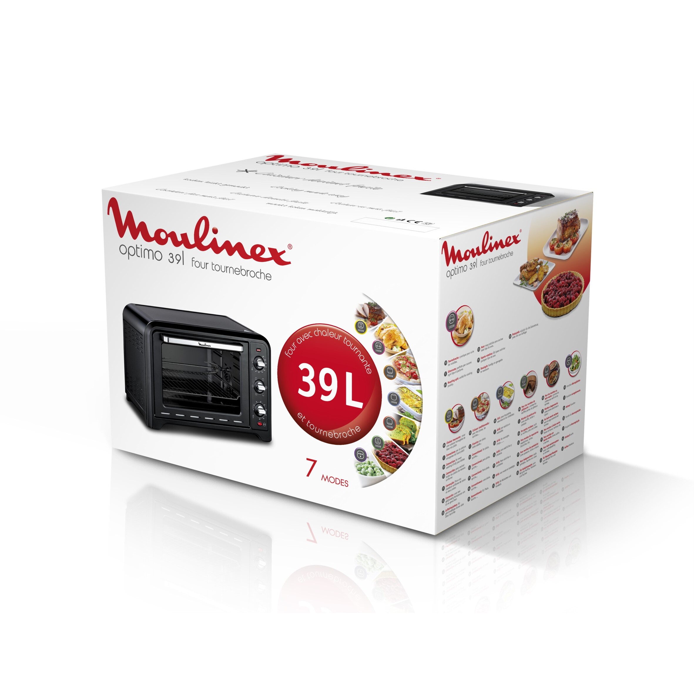Voir la diapositive 4 : MOULINEX Mini four multifonction OX485810 - Capacité 39 L - Noir