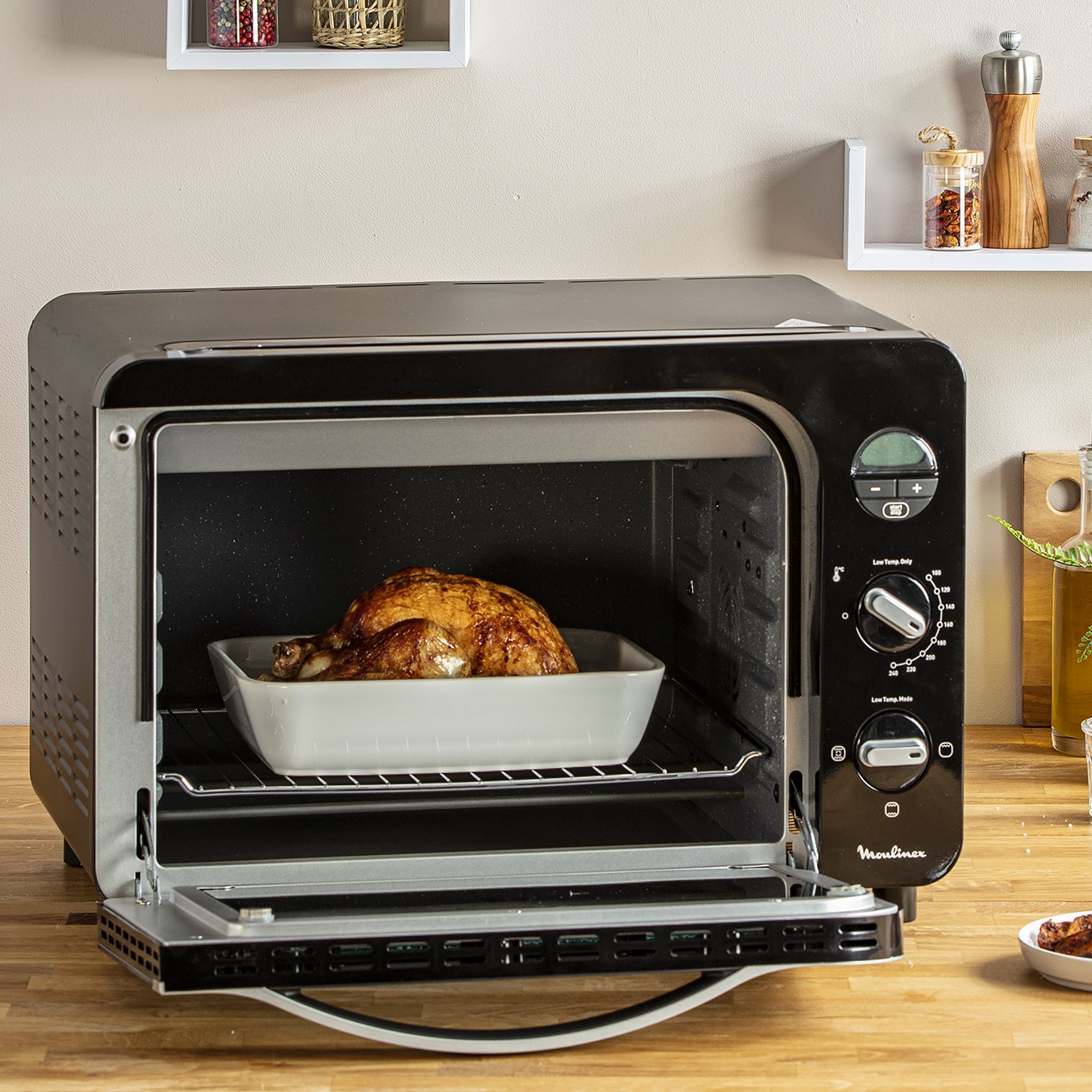 Voir la diapositive 7 : MOULINEX Mini four multifonction OX485810 - Capacité 39 L - Noir