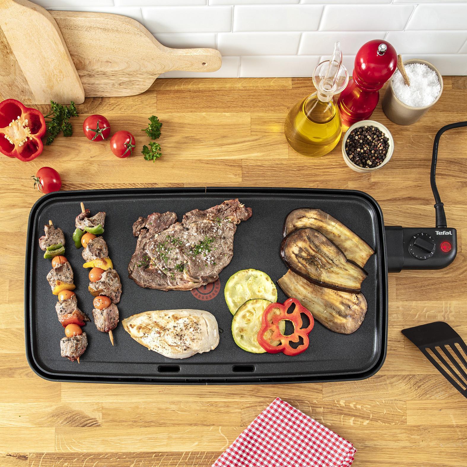 Voir la diapositive 4 : TEFAL Plancha électrique XL CB503813 - Noir