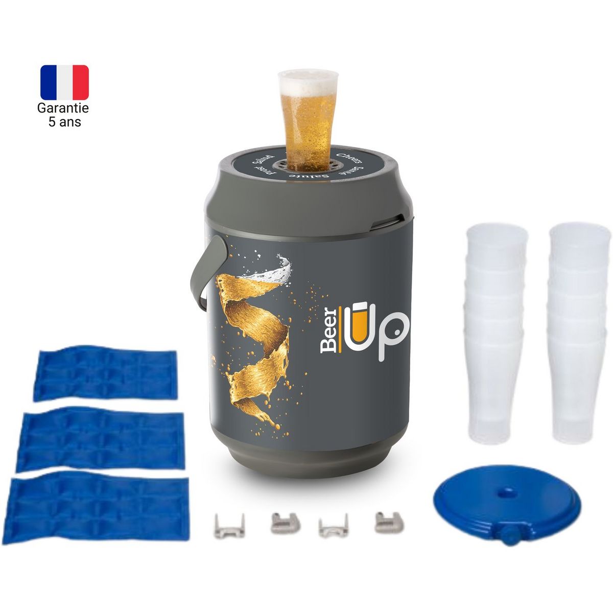 BEER UP Tireuse à bière portative BUP10GD6 - Noir