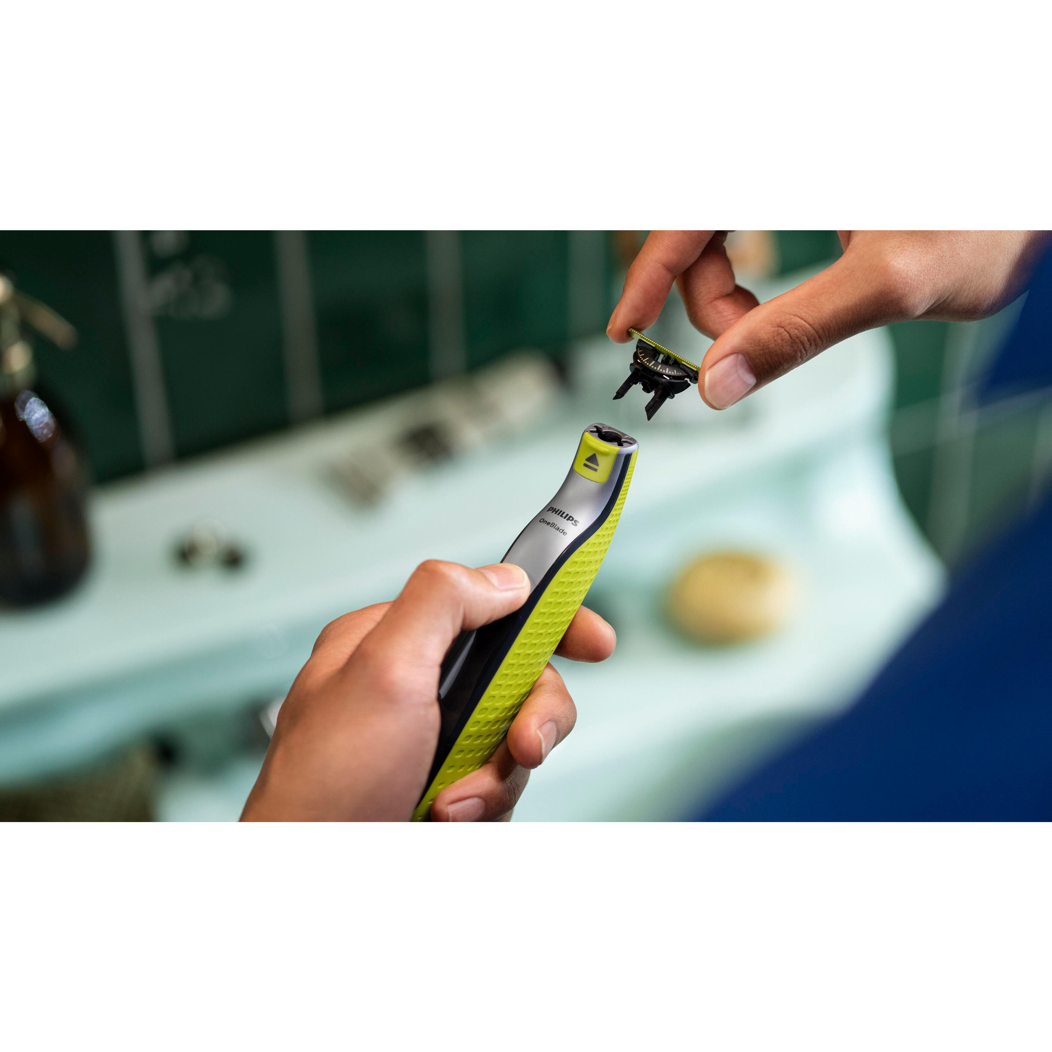 Voir la diapositive 2 : PHILIPS Lame de rechange QP410/50 - Vert