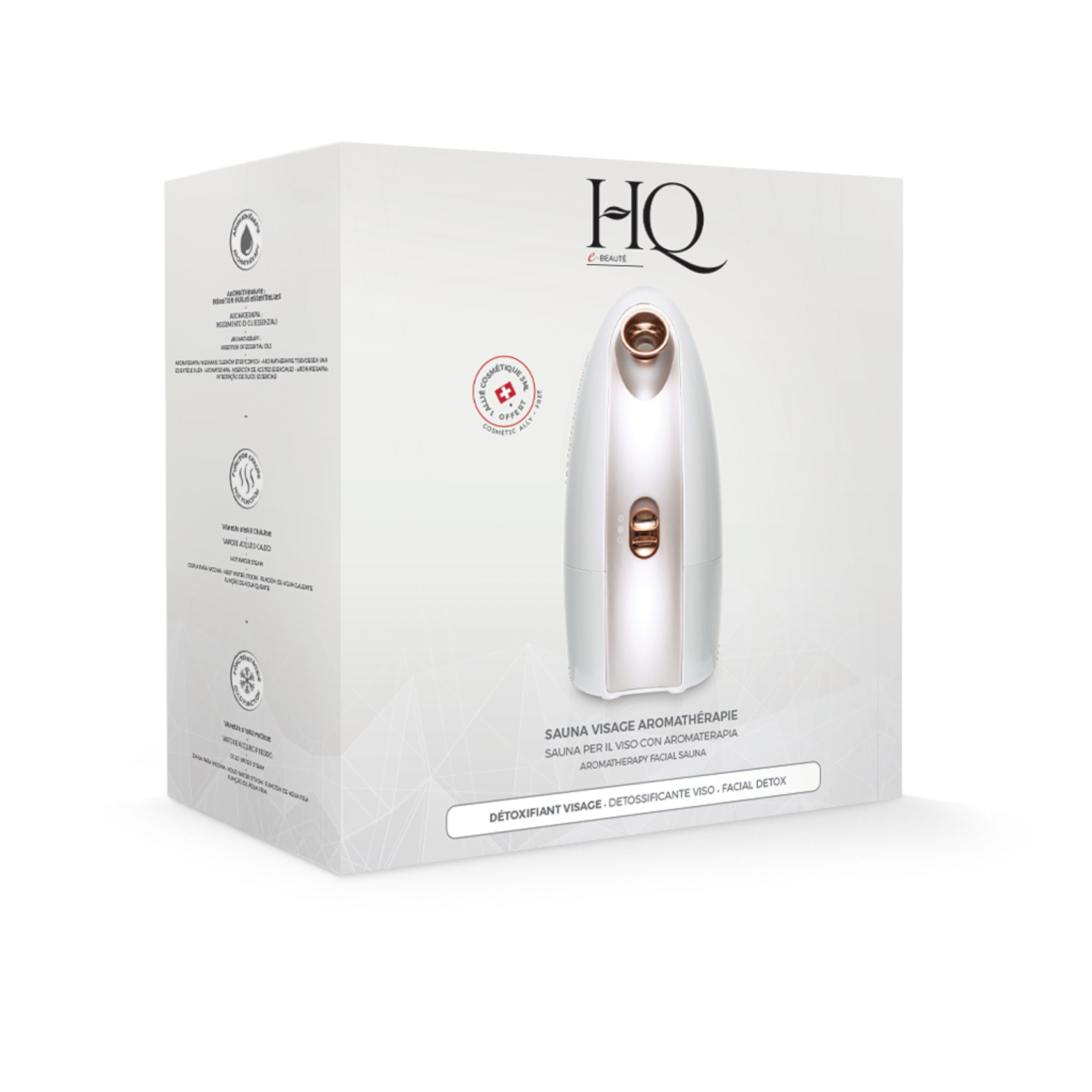 Voir la diapositive 3 : HQ Sauna facial aromathérapie 9940094204 - Blanc