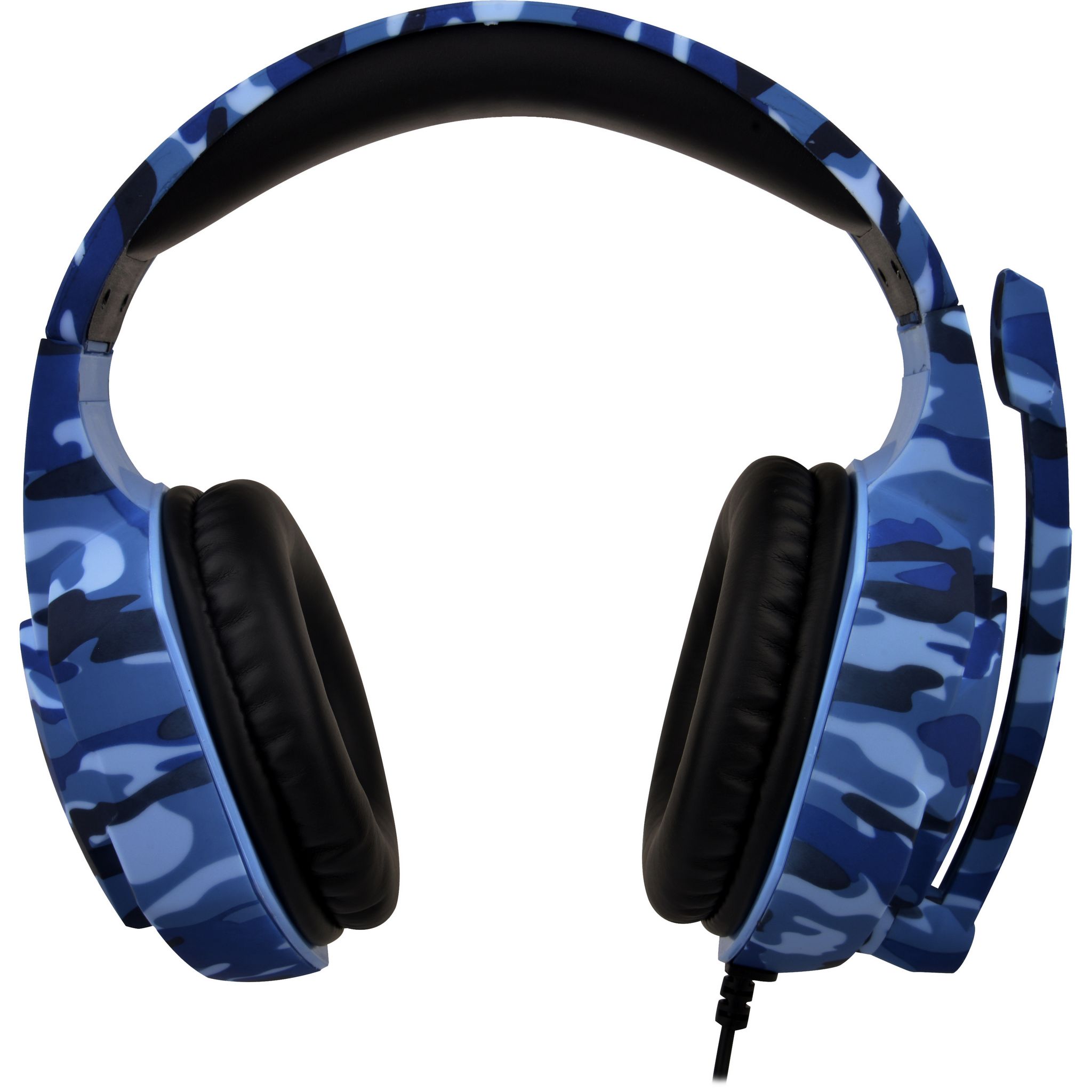 Voir la diapositive 3 : Casque Gaming Filaire War Force Bleu Camo Multiplateforme