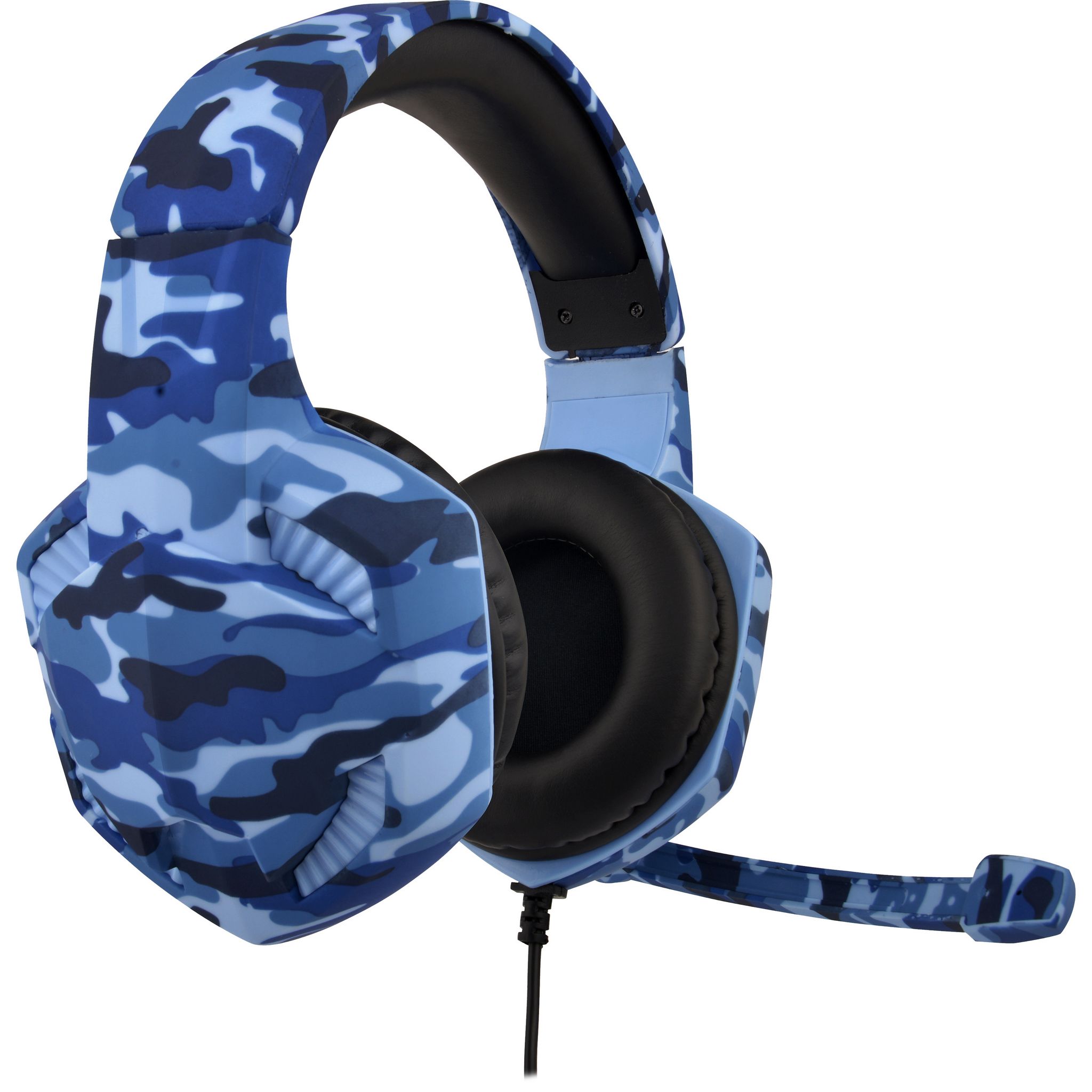 Voir la diapositive 4 : Casque Gaming Filaire War Force Bleu Camo Multiplateforme