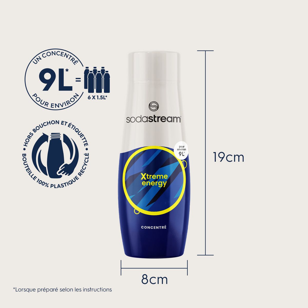 SODASTREAM Concentré à soda Xtreme energy