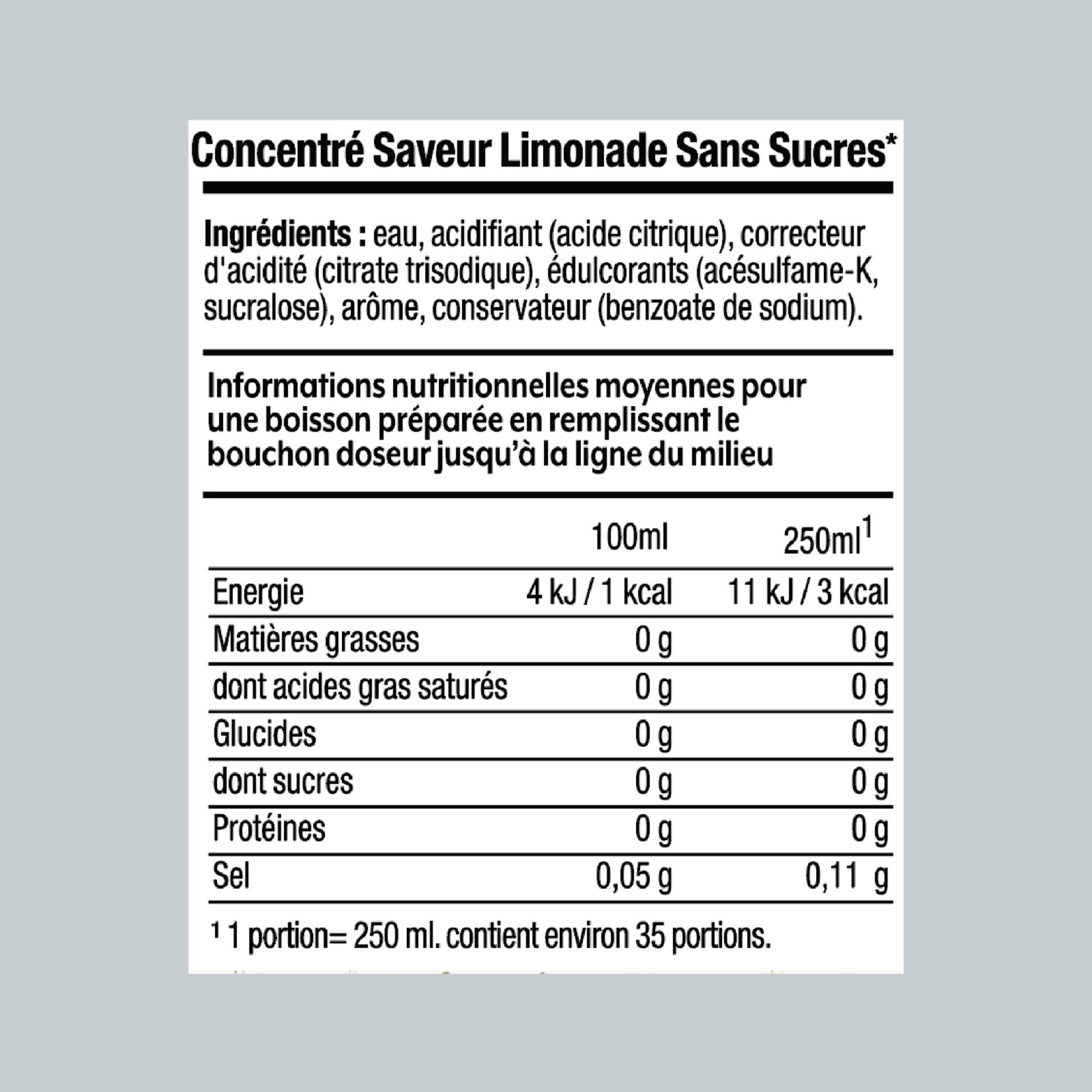 Voir la diapositive 7 : SODASTREAM Concentré à soda Limonade sans sucres