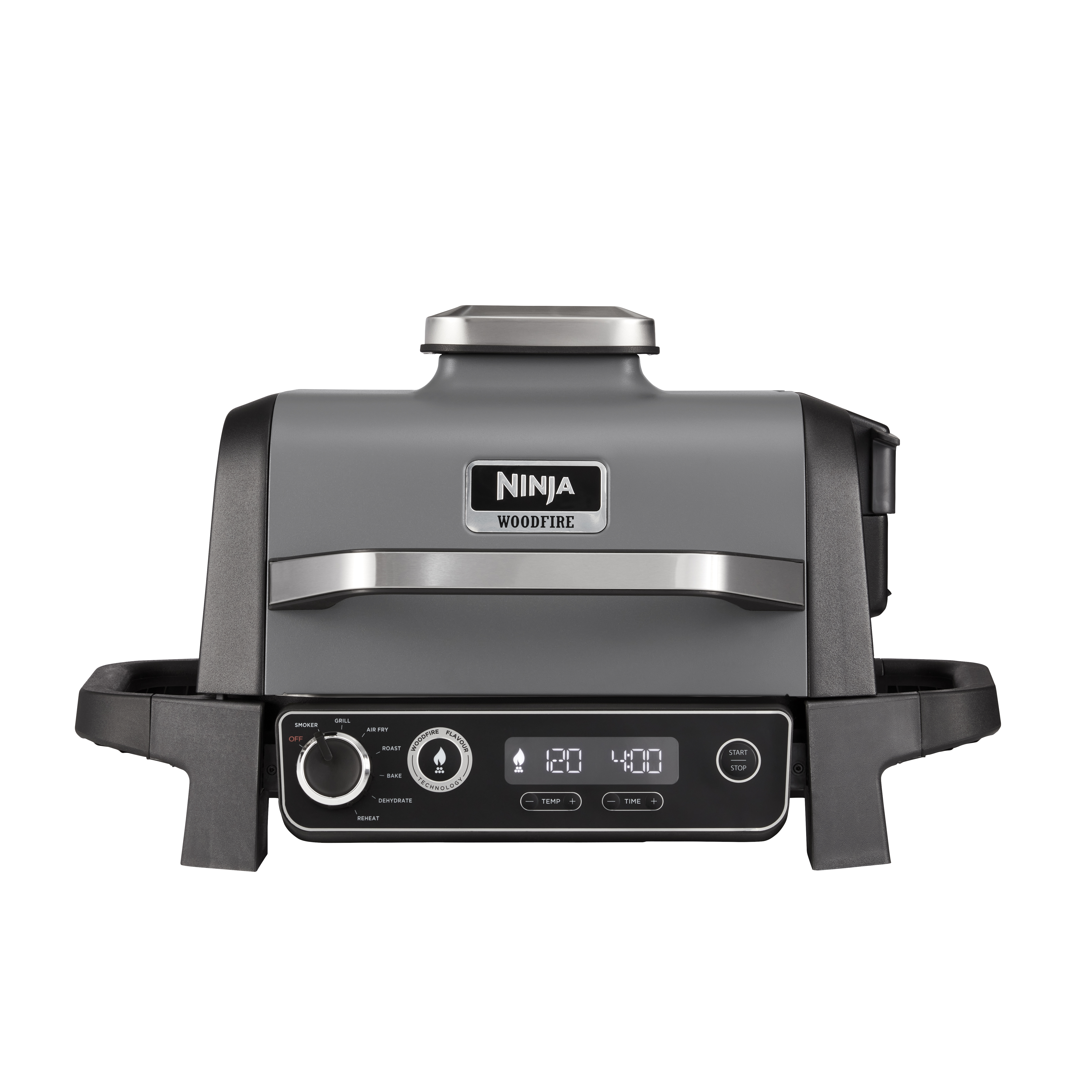 Voir la diapositive 2 : NINJA Barbecue électrique et fumoir Woodfire OG701EU - Noir