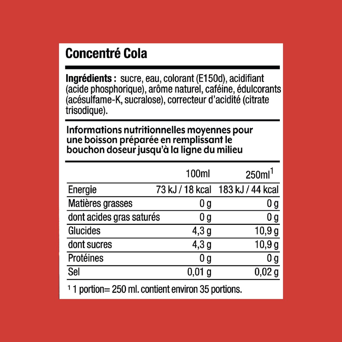 SODASTREAM Concentré à soda Cola