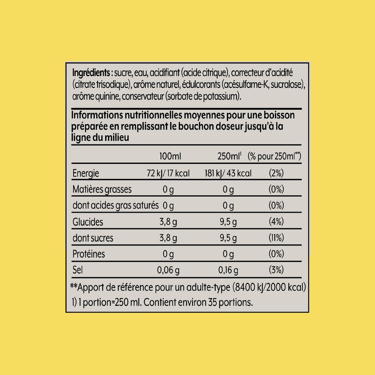 SODASTREAM Concentré à soda Tonic