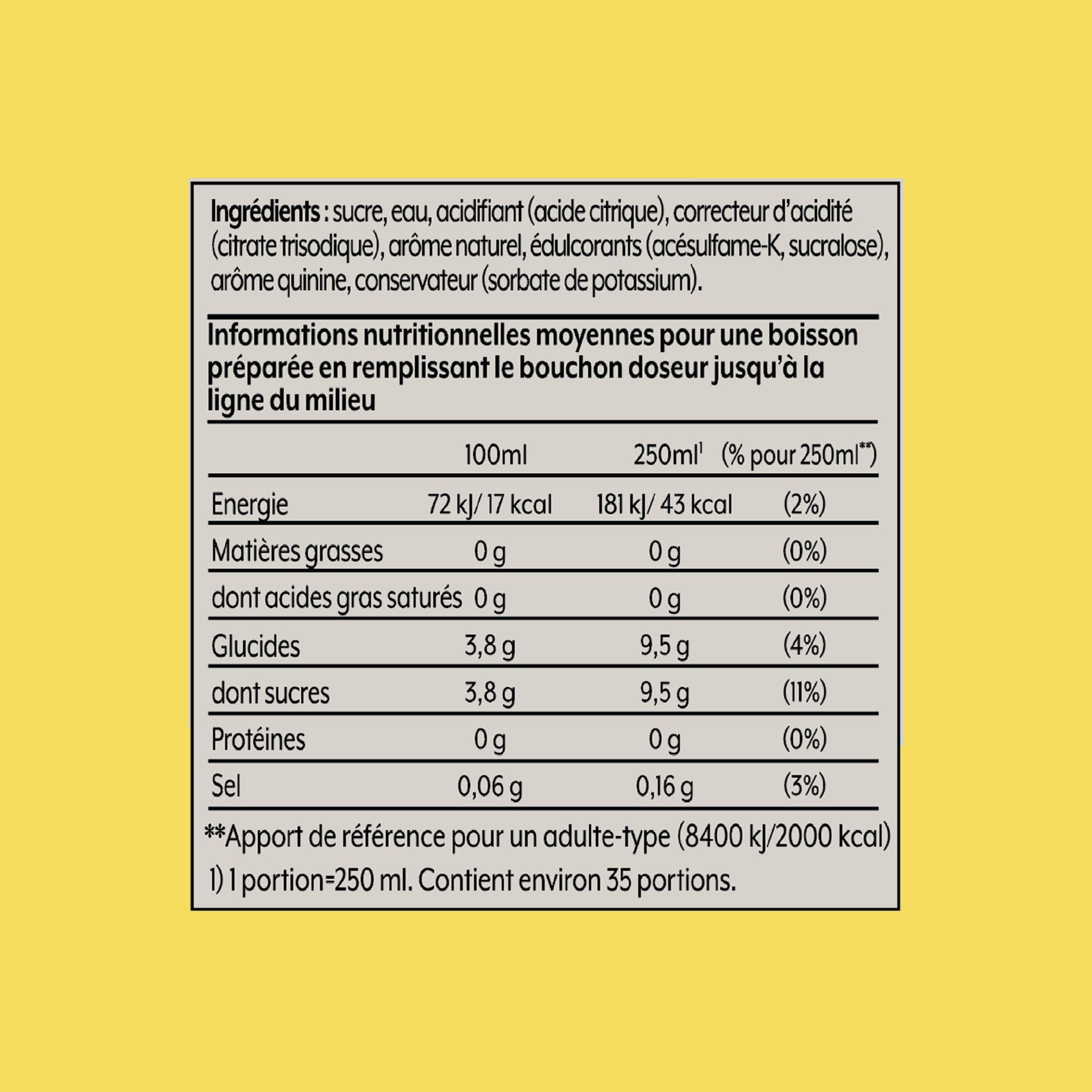 Voir la diapositive 8 : SODASTREAM Concentré à soda Tonic