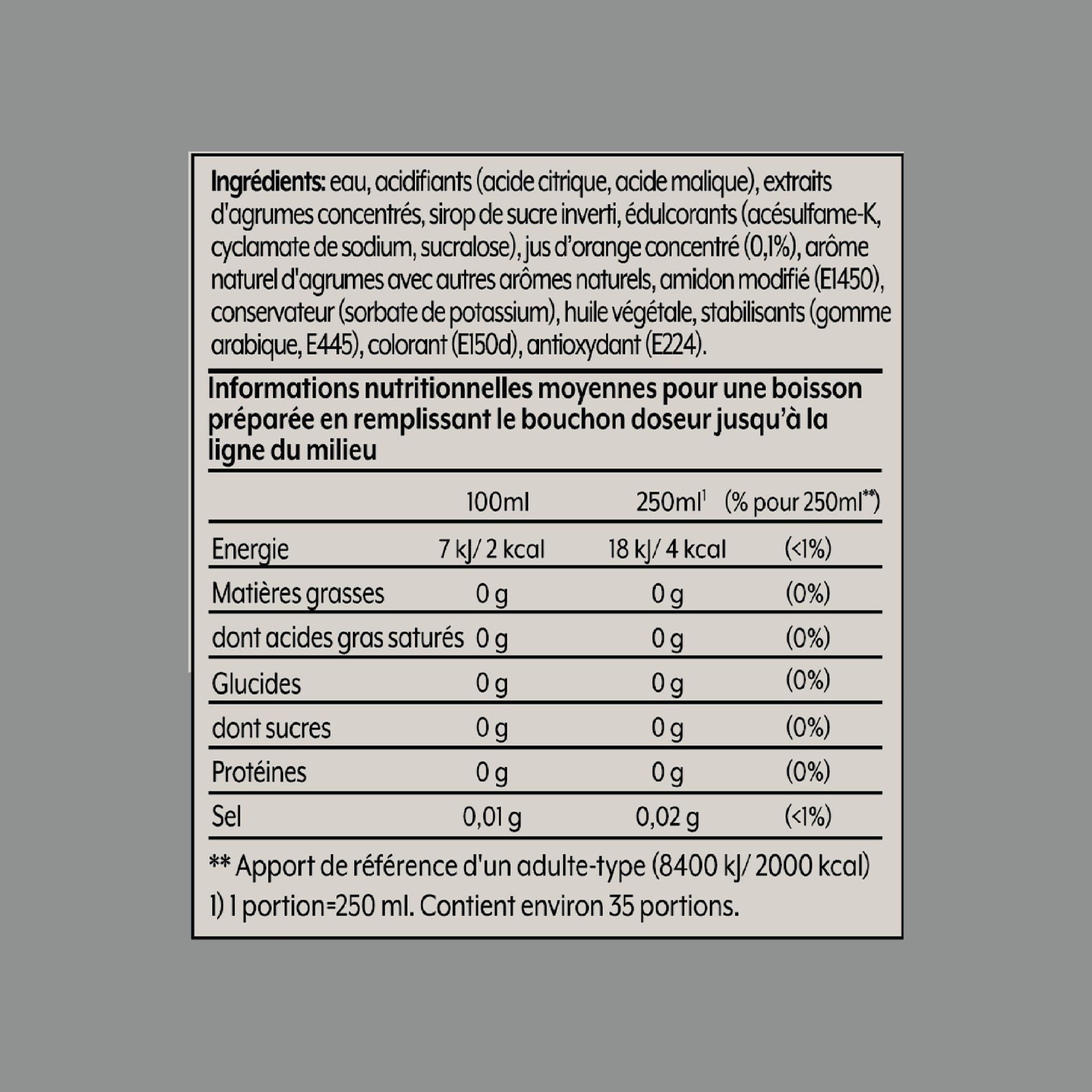 Voir la diapositive 7 : SODASTREAM Concentré à soda Agrumes sans sucres