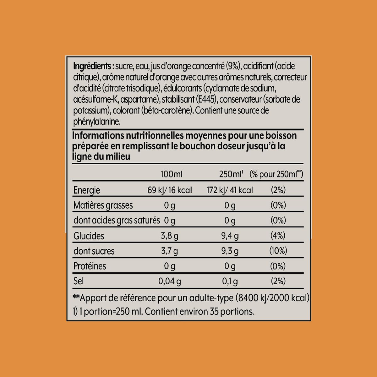 SODASTREAM Concentré à soda Orange