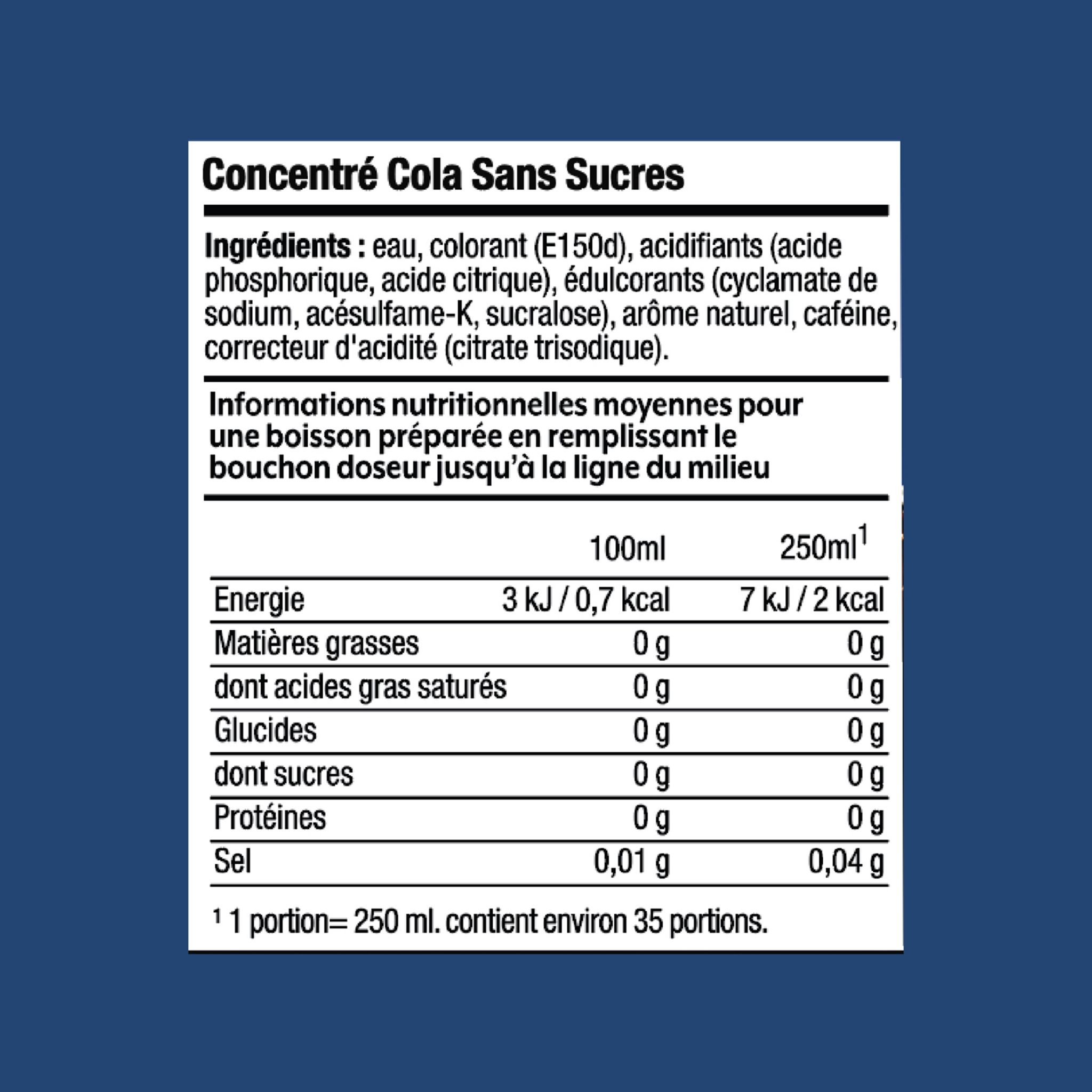 Voir la diapositive 8 : SODASTREAM Concentré à soda Cola sans sucres