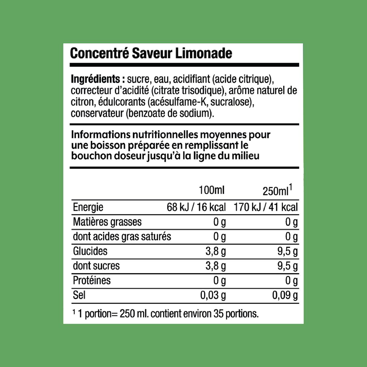 SODASTREAM Concentré à soda Limonade