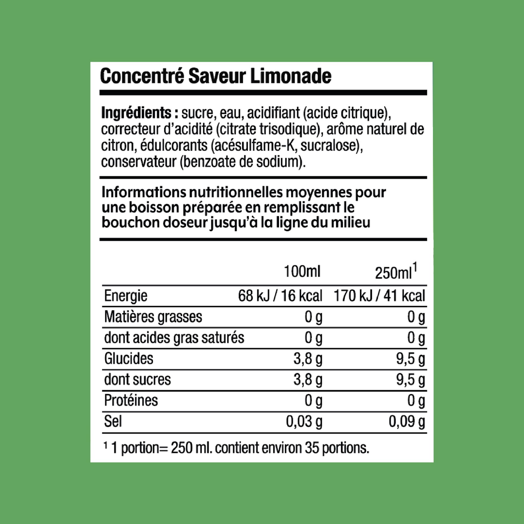 Voir la diapositive 8 : SODASTREAM Concentré à soda Limonade