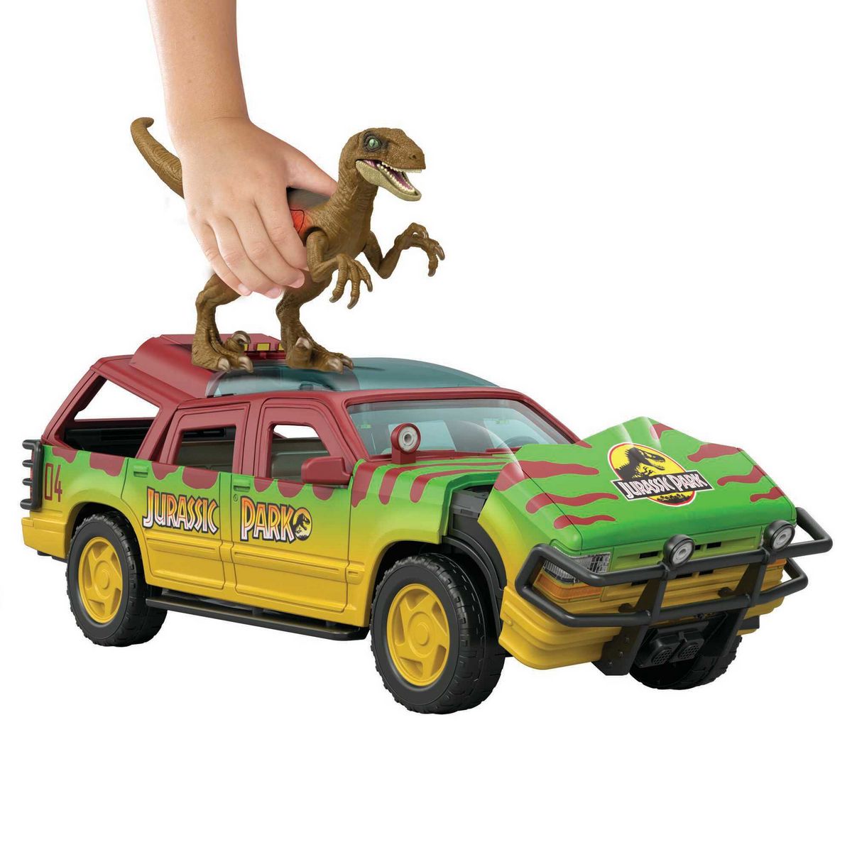MATTEL Zone de carambolage et d'attaque Ford Explorer Jurassic World