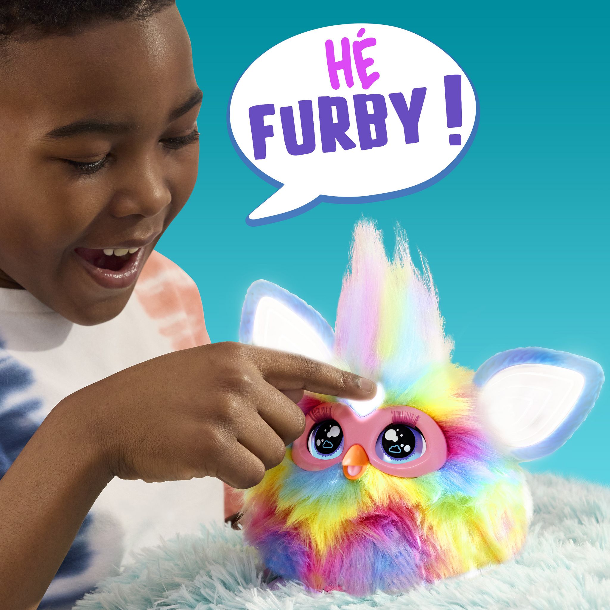 Voir la diapositive 2 : HASBRO Peluche Furby Tie Dye