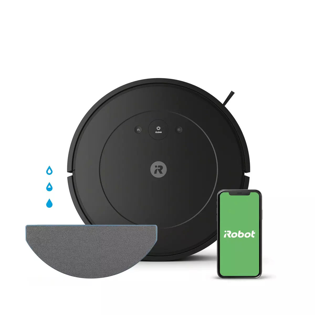 IROBOT Aspirateur robot laveur Roomba Y011040 - Noir