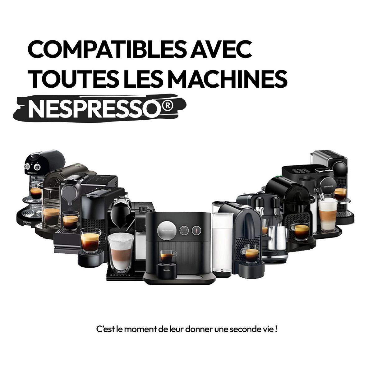 CAPS'ME Coffret capsules réutilisables - Noir
